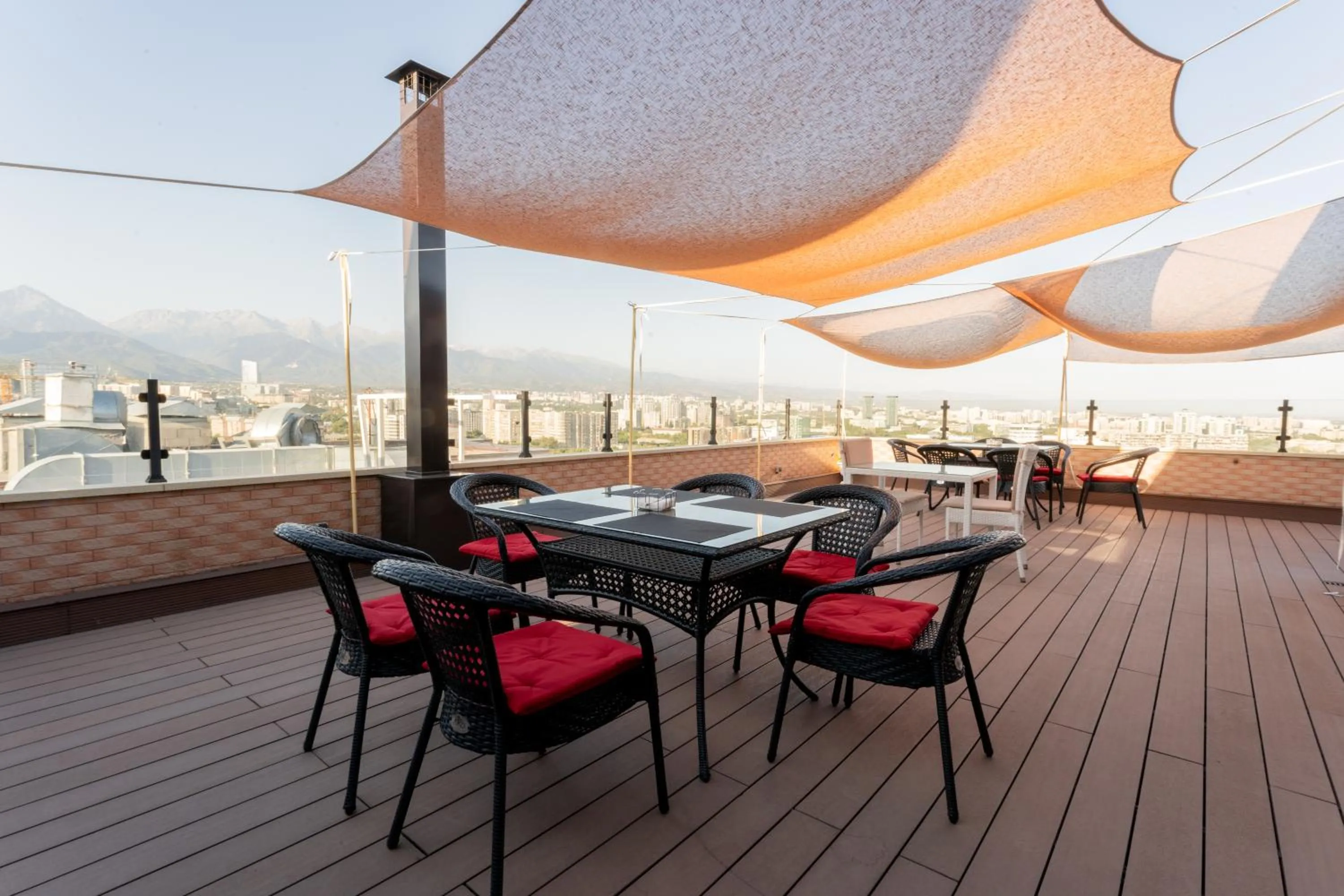 Balcony/Terrace in Reikartz Sky Almaty