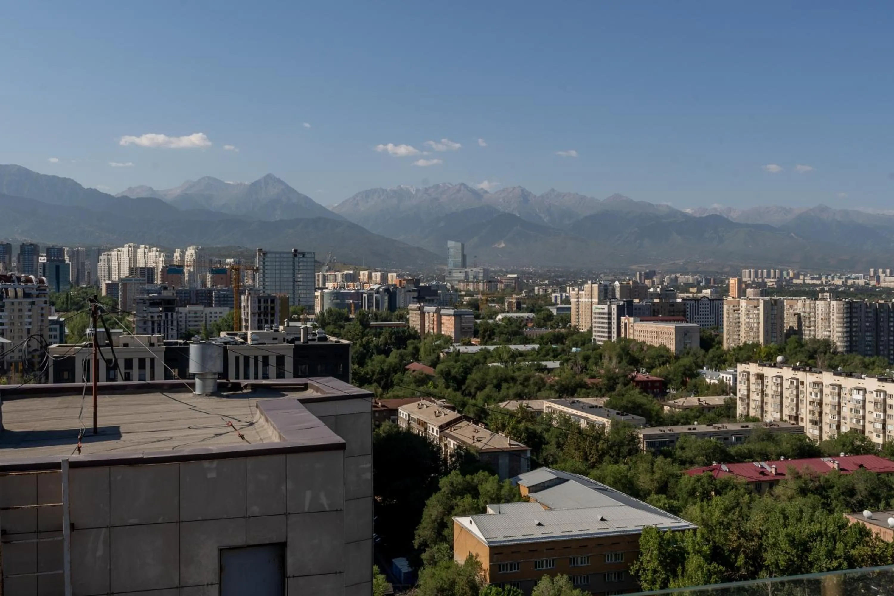 City view in Reikartz Sky Almaty