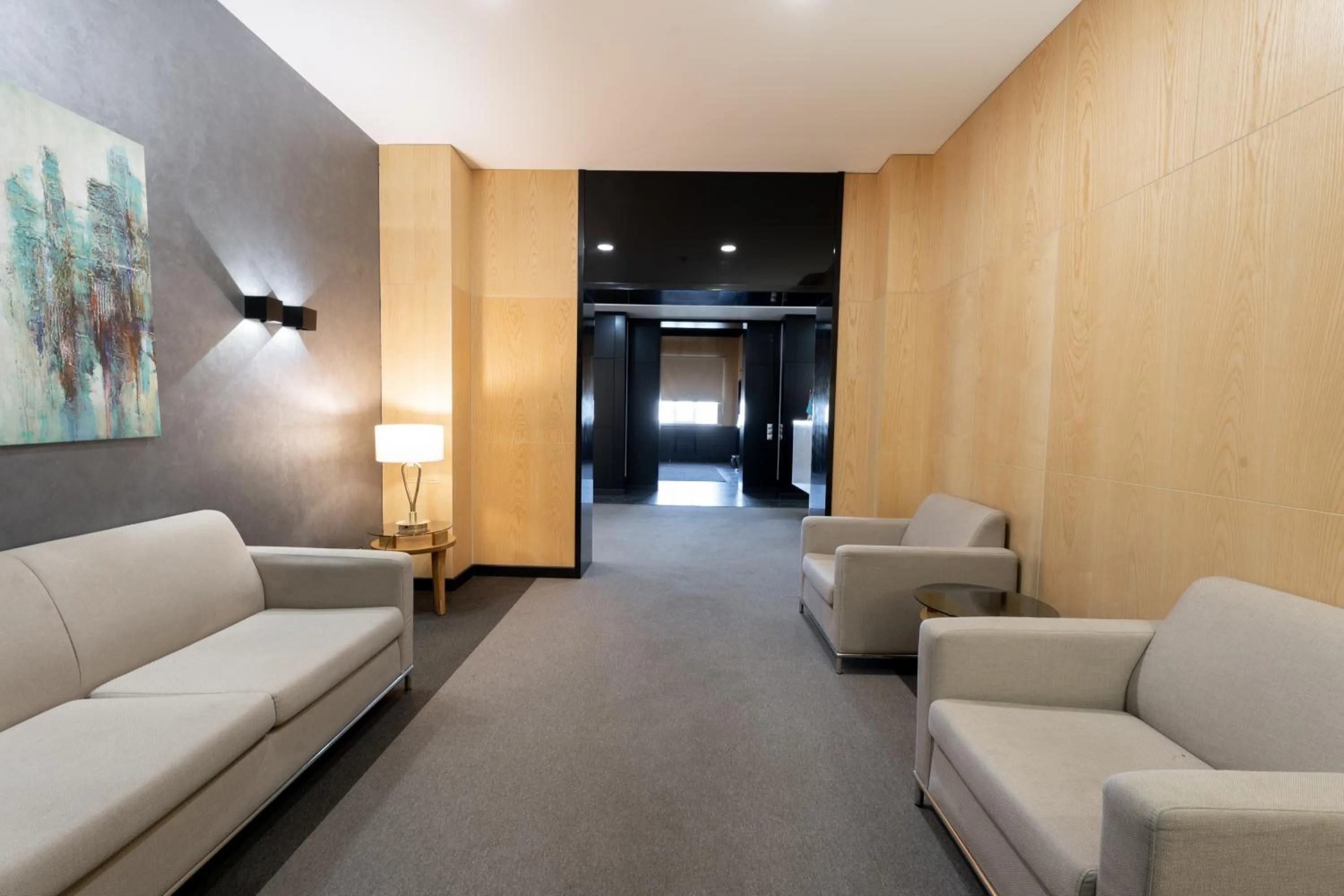 Seating area in Reikartz Sky Almaty