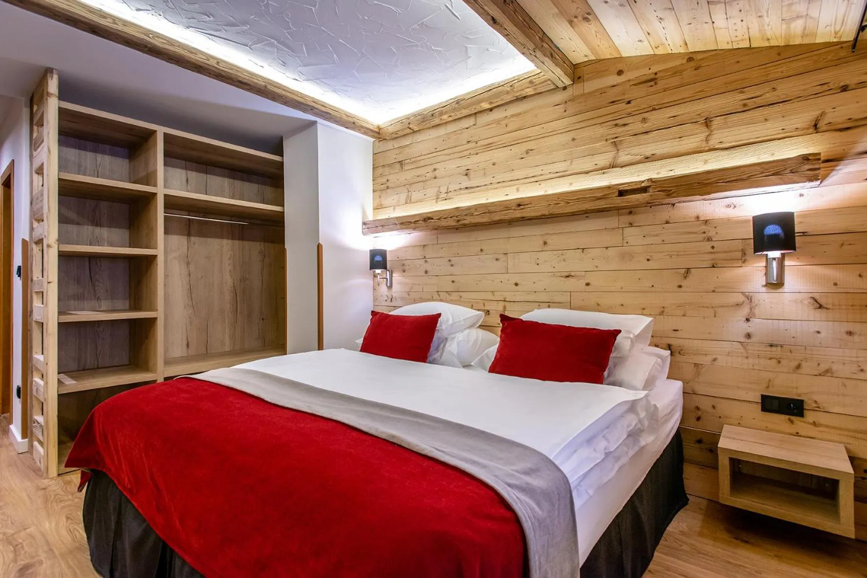 Bed in Hotel Olympie