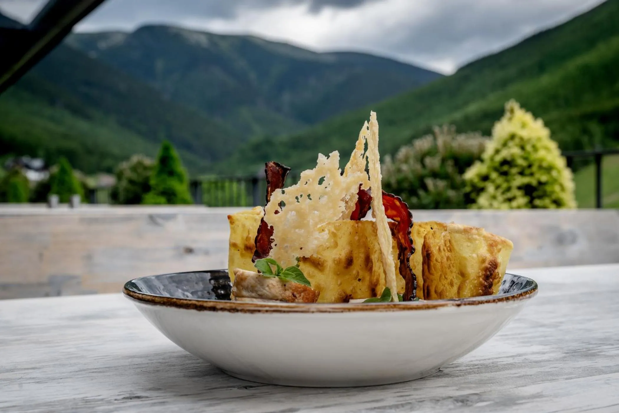 Food close-up in Hotel Olympie