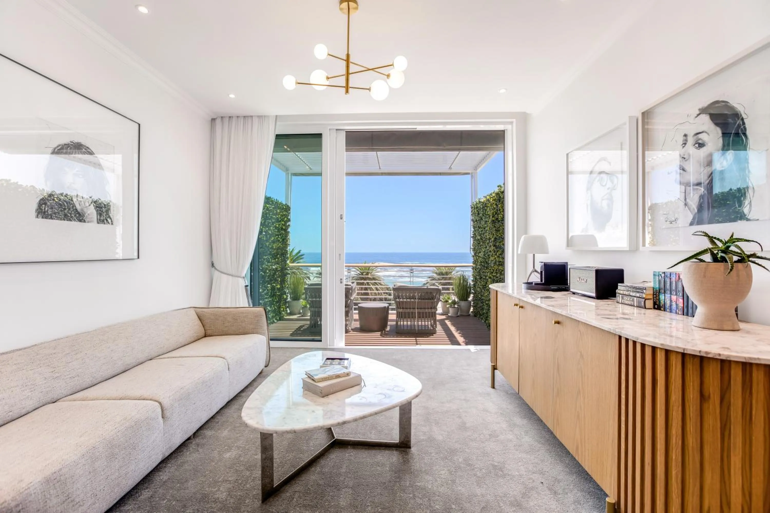 Seating area in The Marly Boutique Hotel