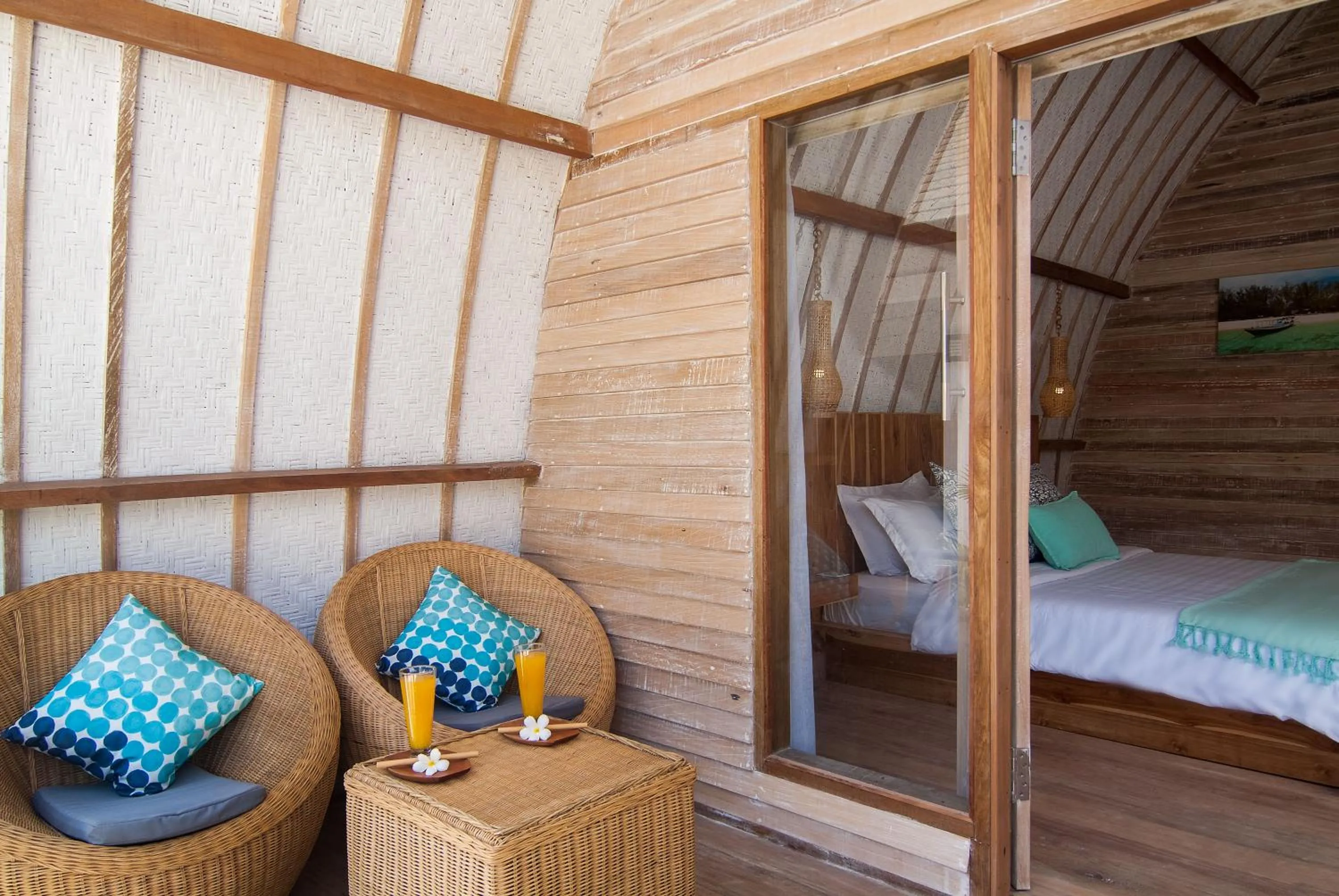 Balcony/Terrace, Bed in Gili Air Escape - Adults Only