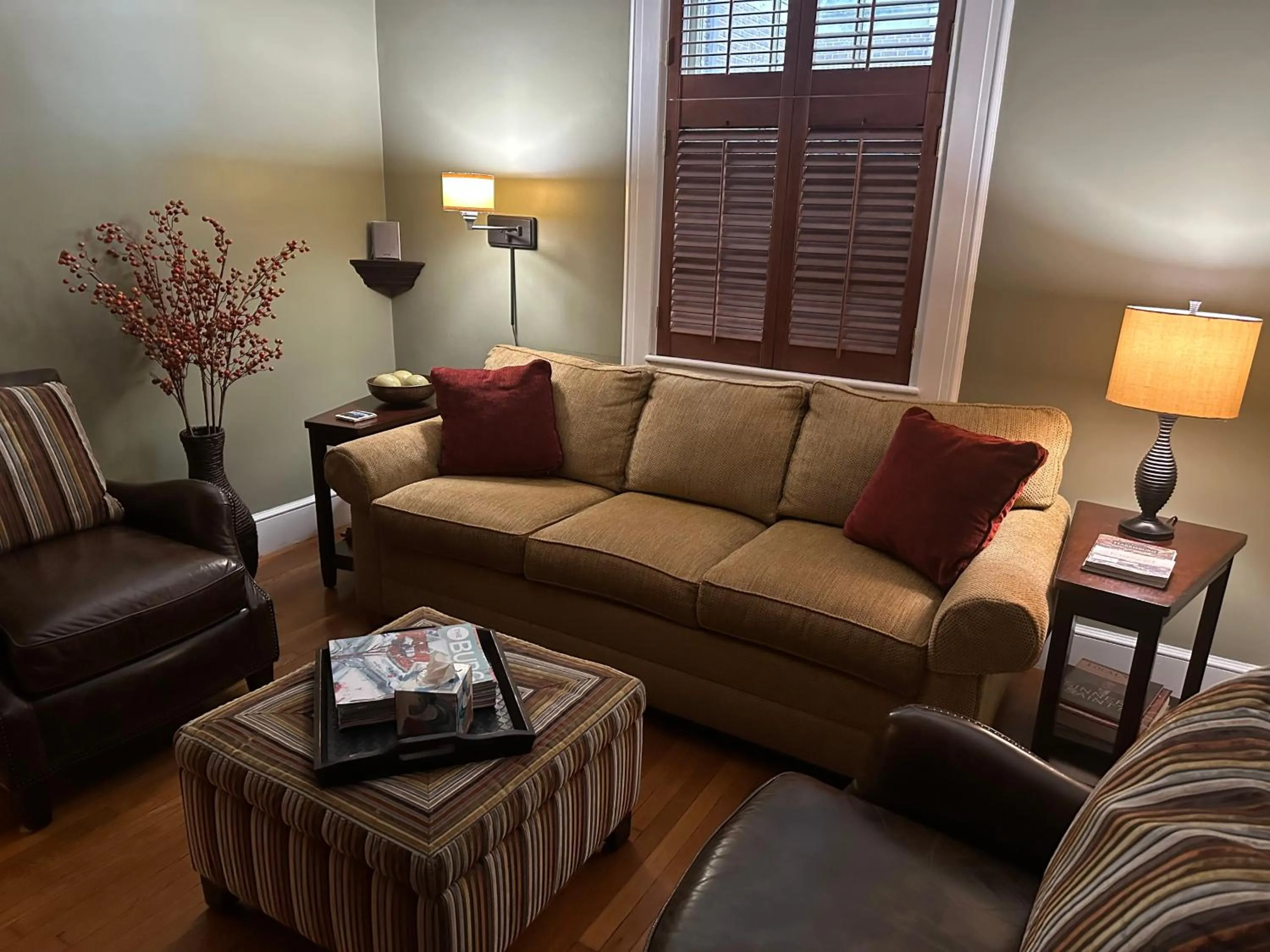 Communal lounge/ TV room in City House Bed and Breakfast