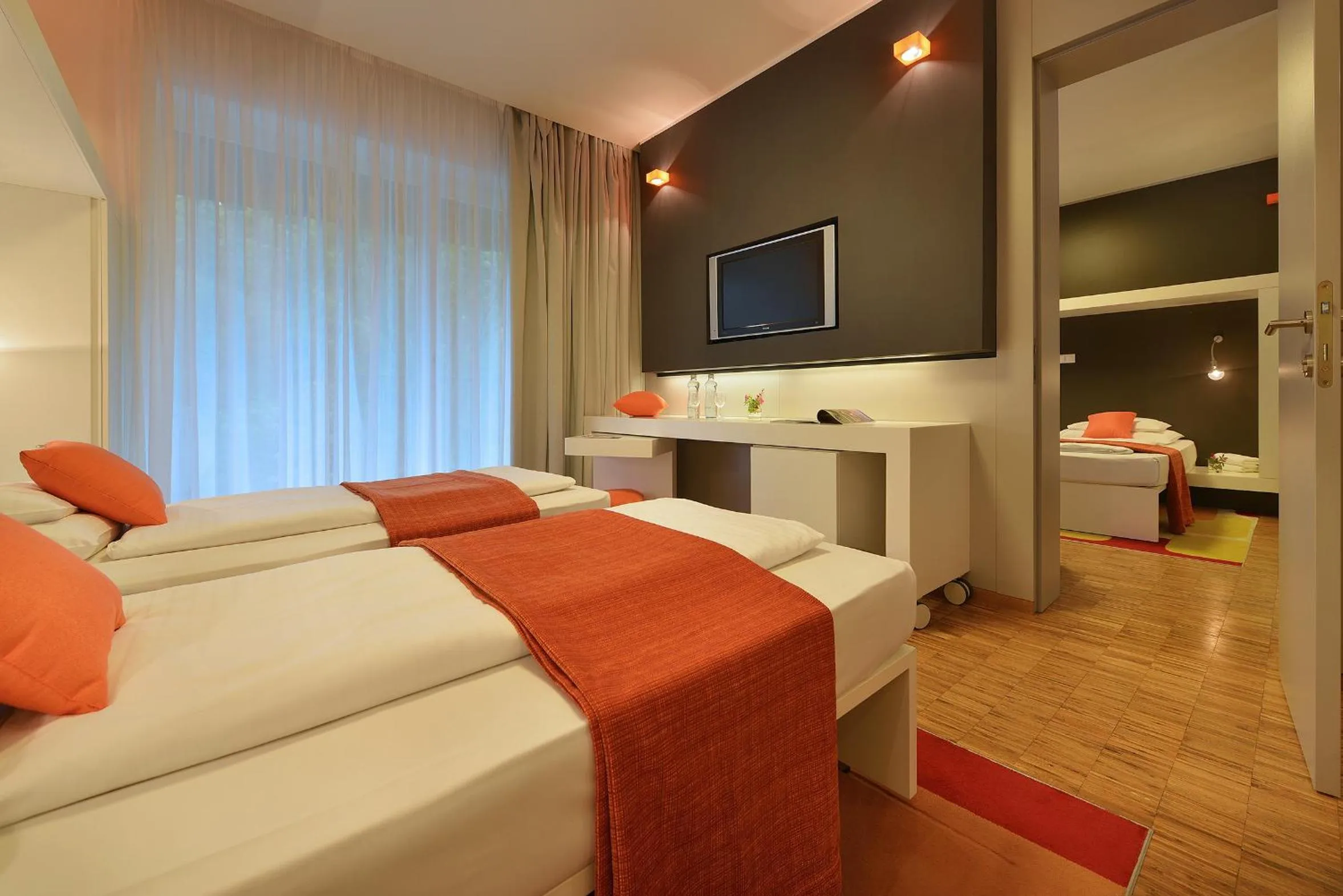 Bed in Omnia Hotel Relax & Wellness