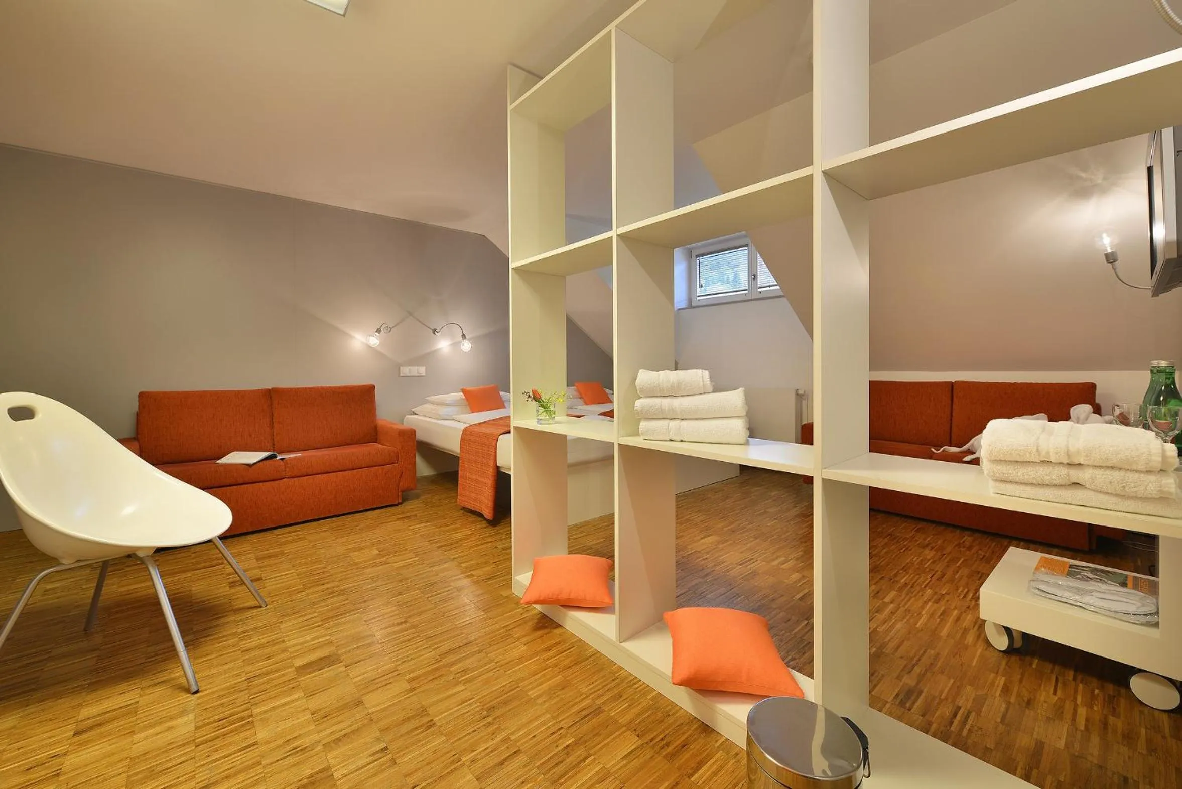 Bed in Omnia Hotel Relax & Wellness