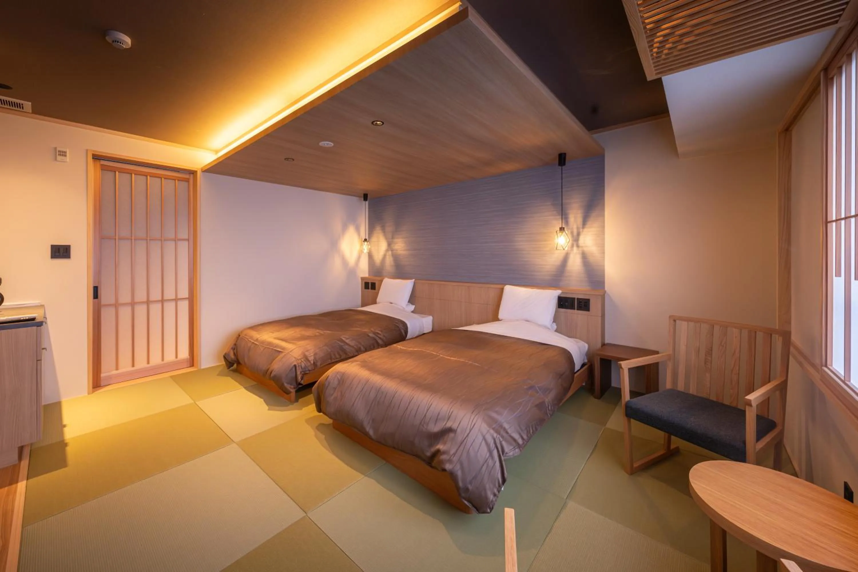 Photo of the whole room, Bed in Ryotei Matsubaya