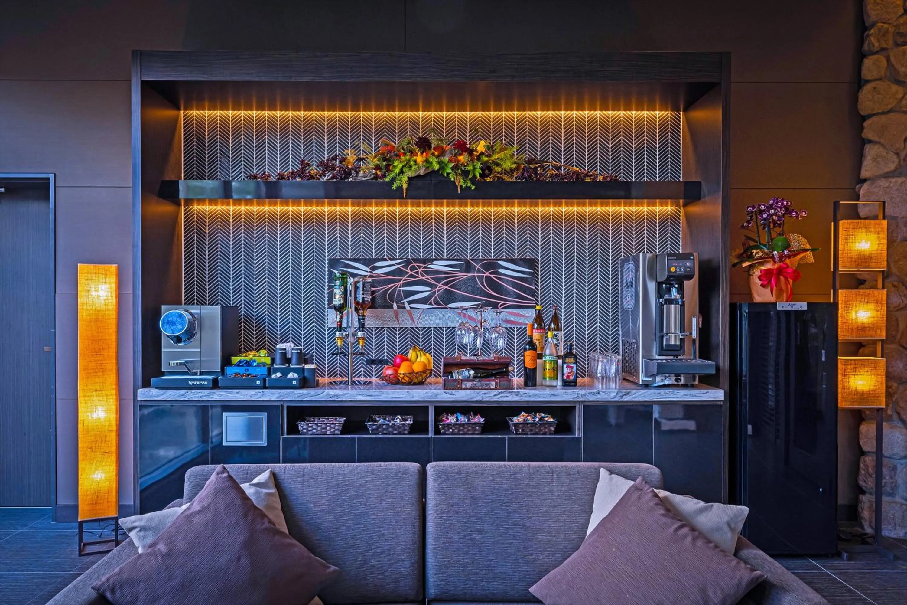 Lounge or bar in Ryotei Matsubaya