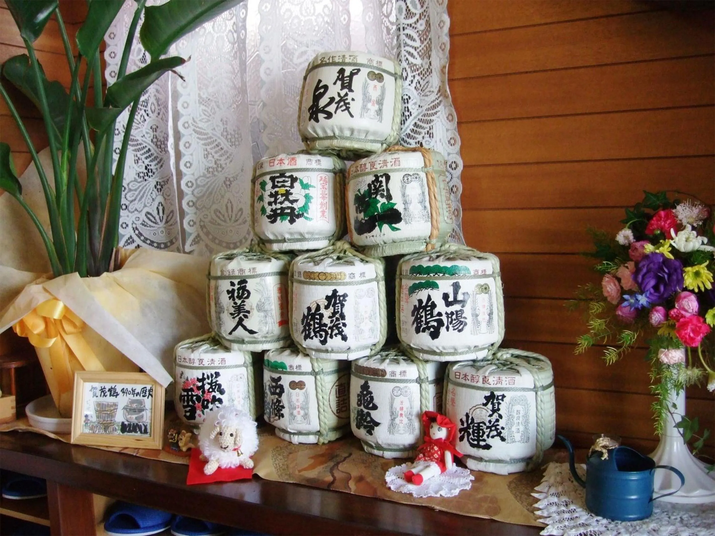 Decorative detail in Hiroshima Saijo Youth Hostel