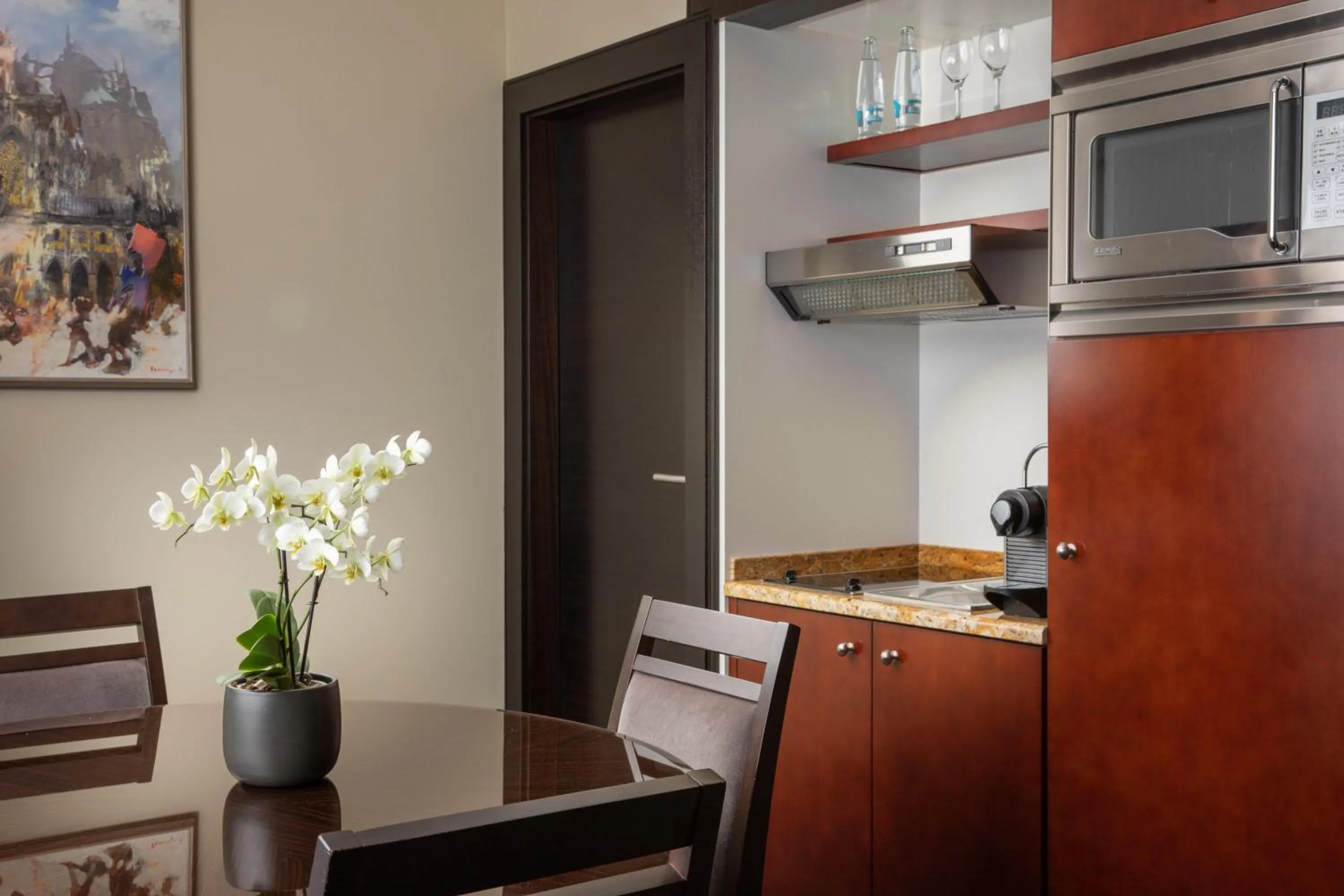 Kitchen or kitchenette in Hilton Prague Old Town