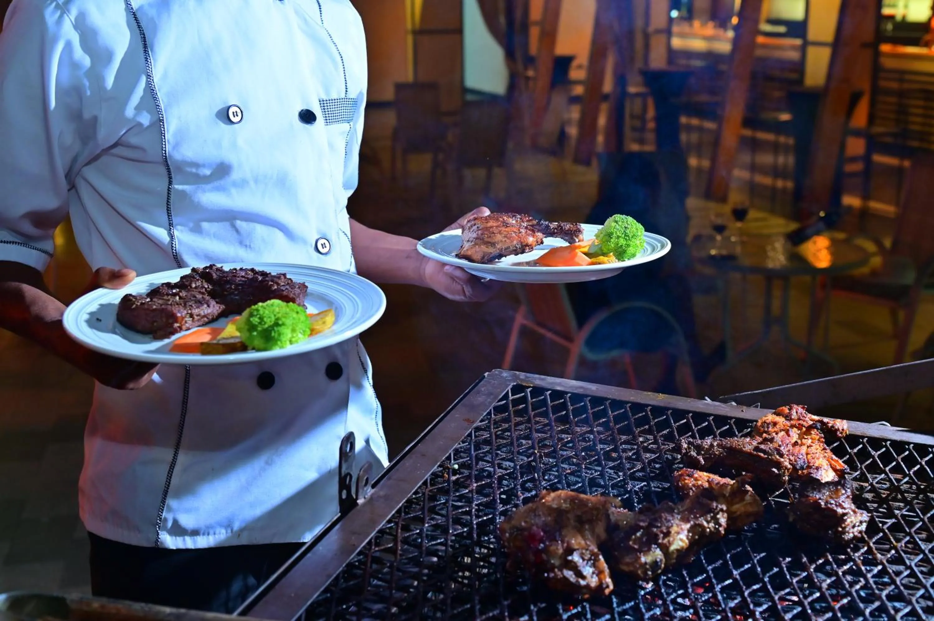 BBQ facilities in De Leopol Hotel