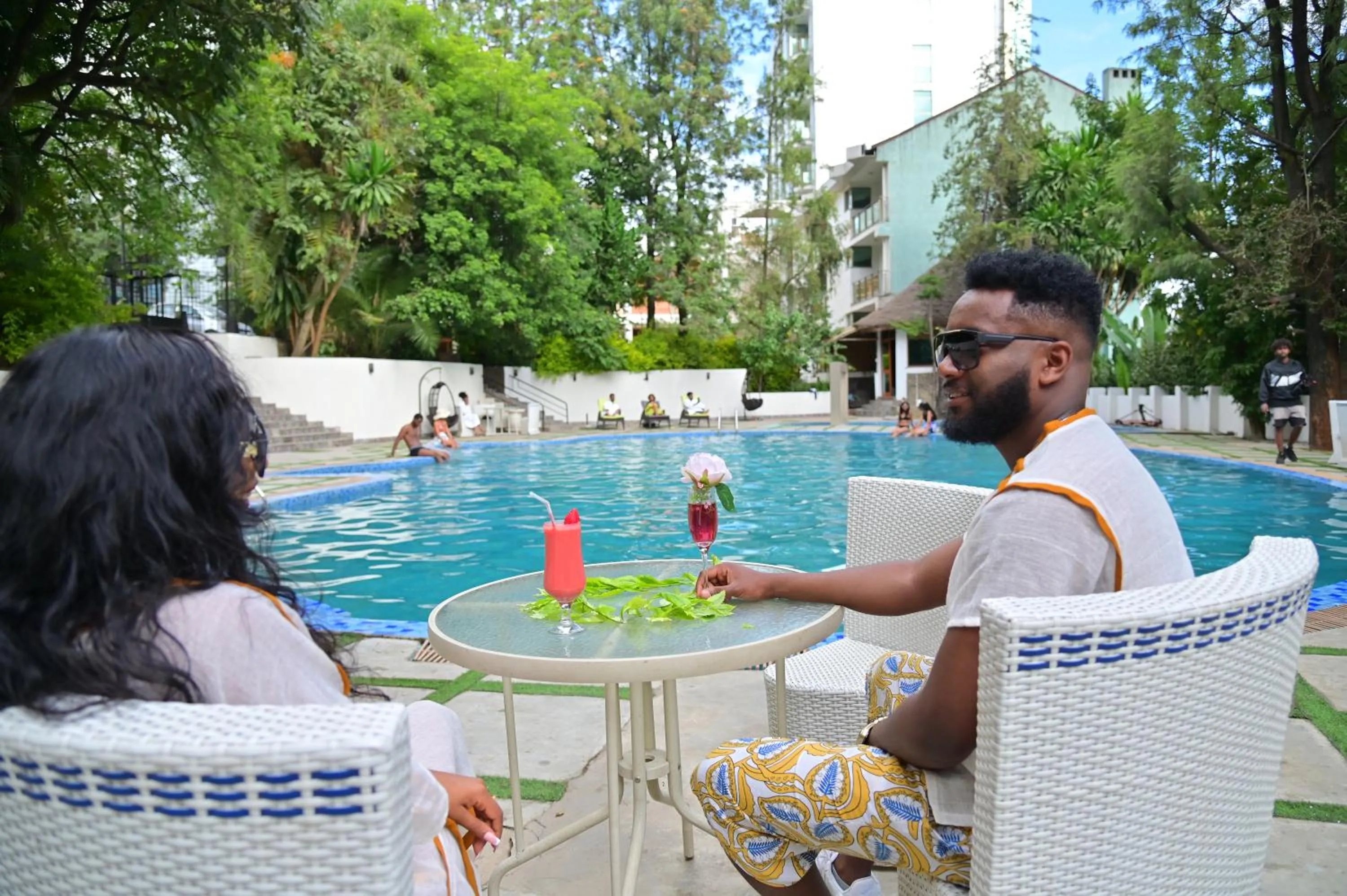 Swimming pool in De Leopol Hotel