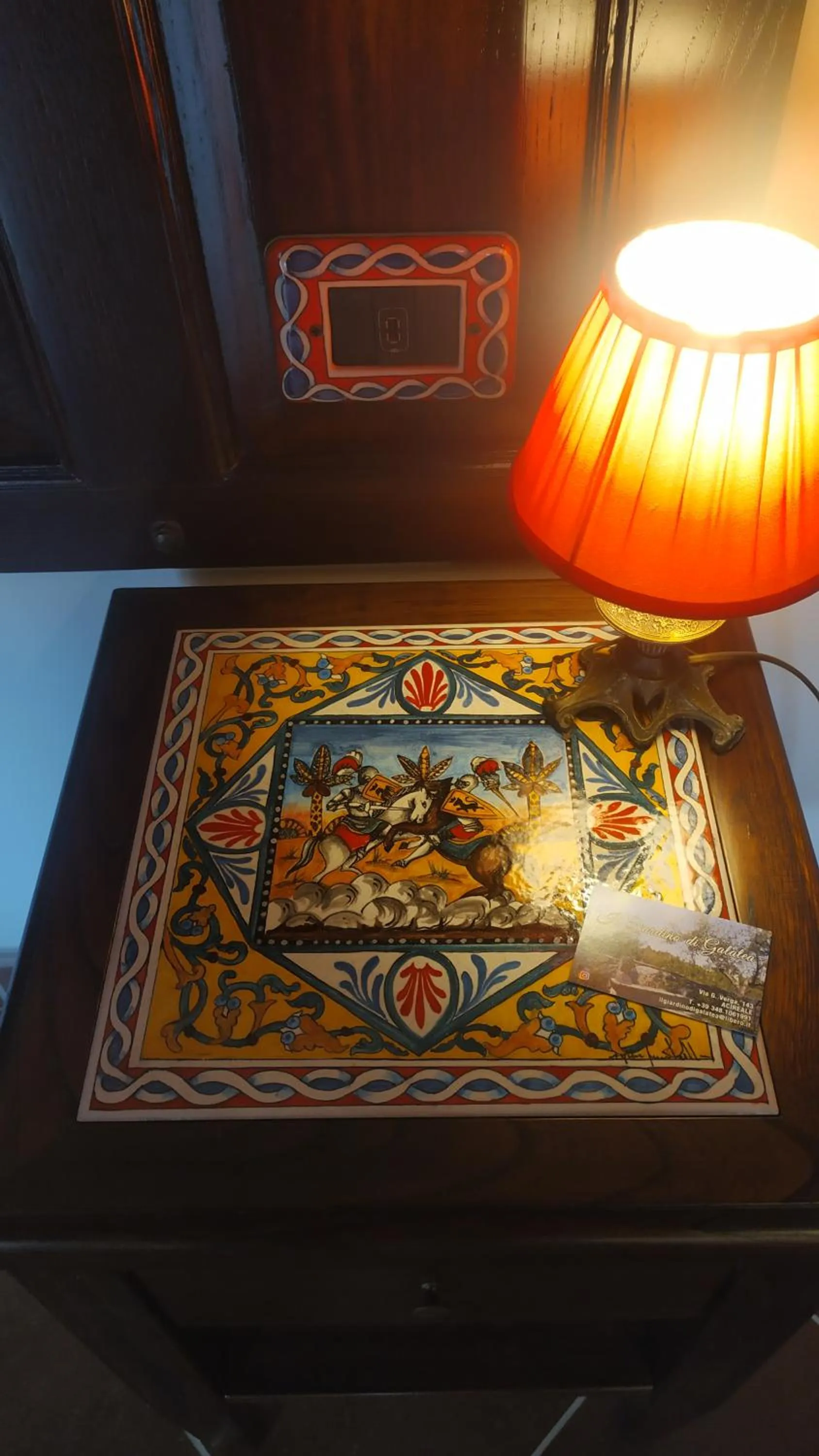 Decorative detail in Il Giardino di Galatea