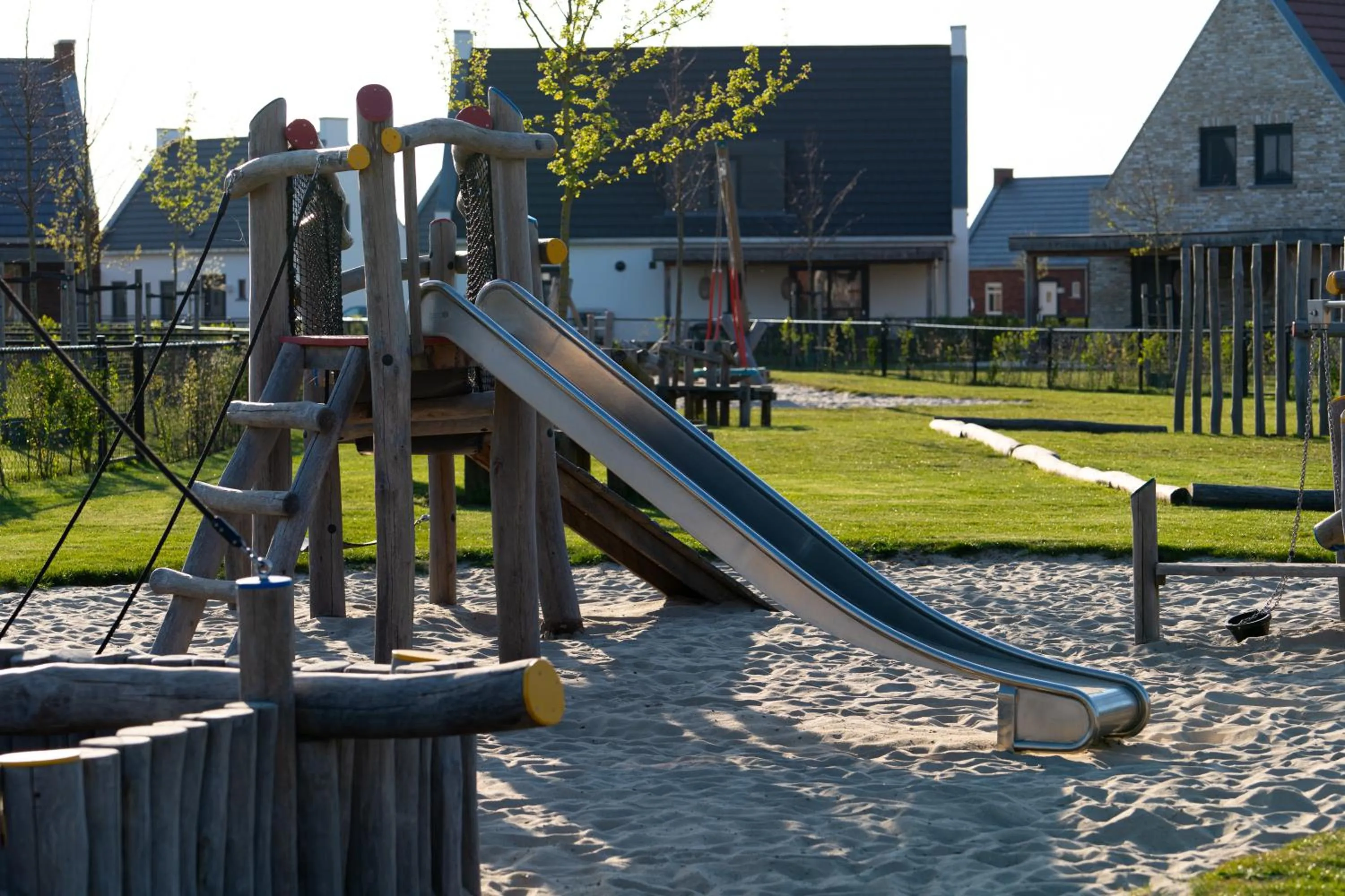 Children play ground in Parc Maasresidence Thorn