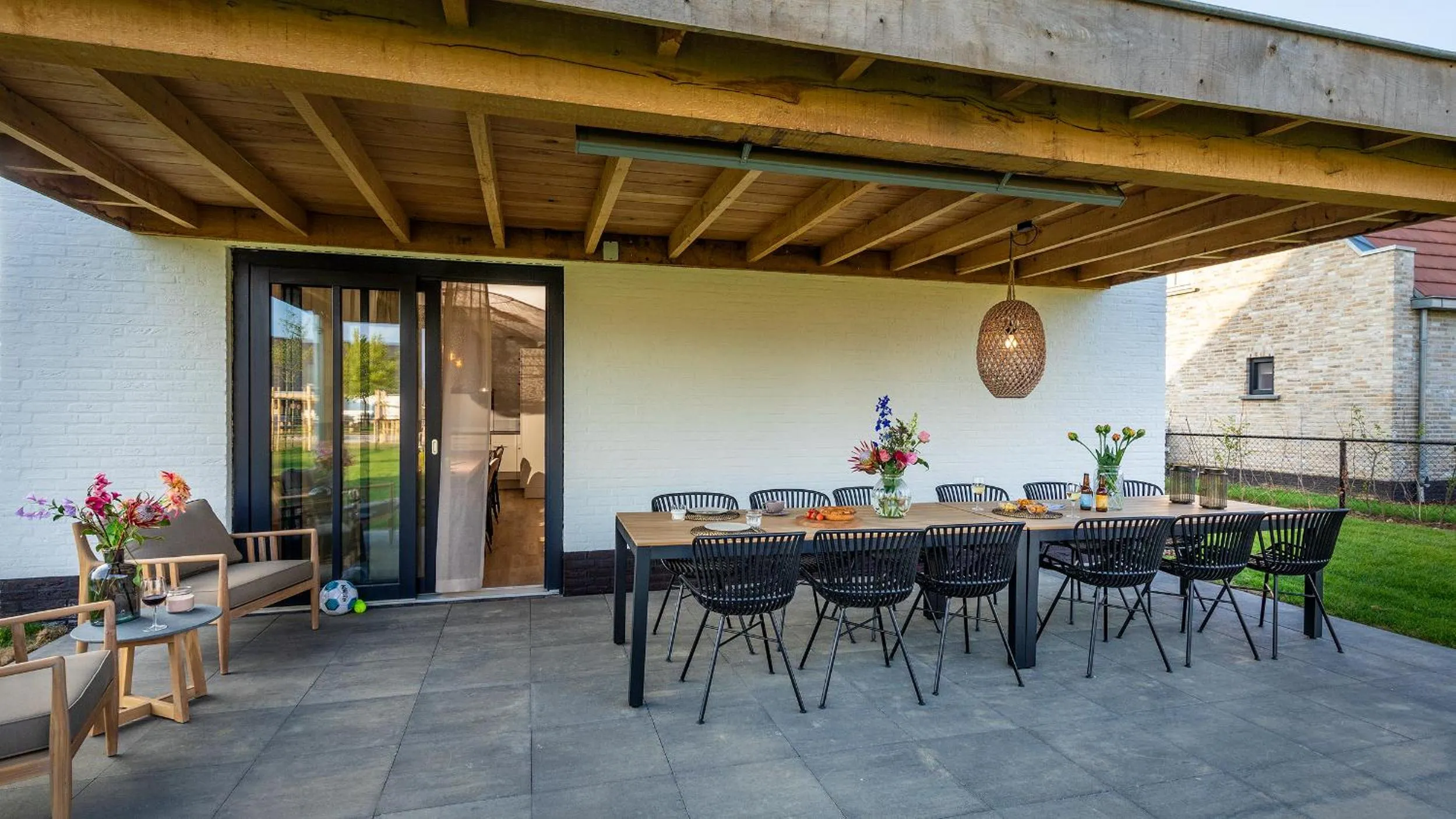 Patio in Parc Maasresidence Thorn