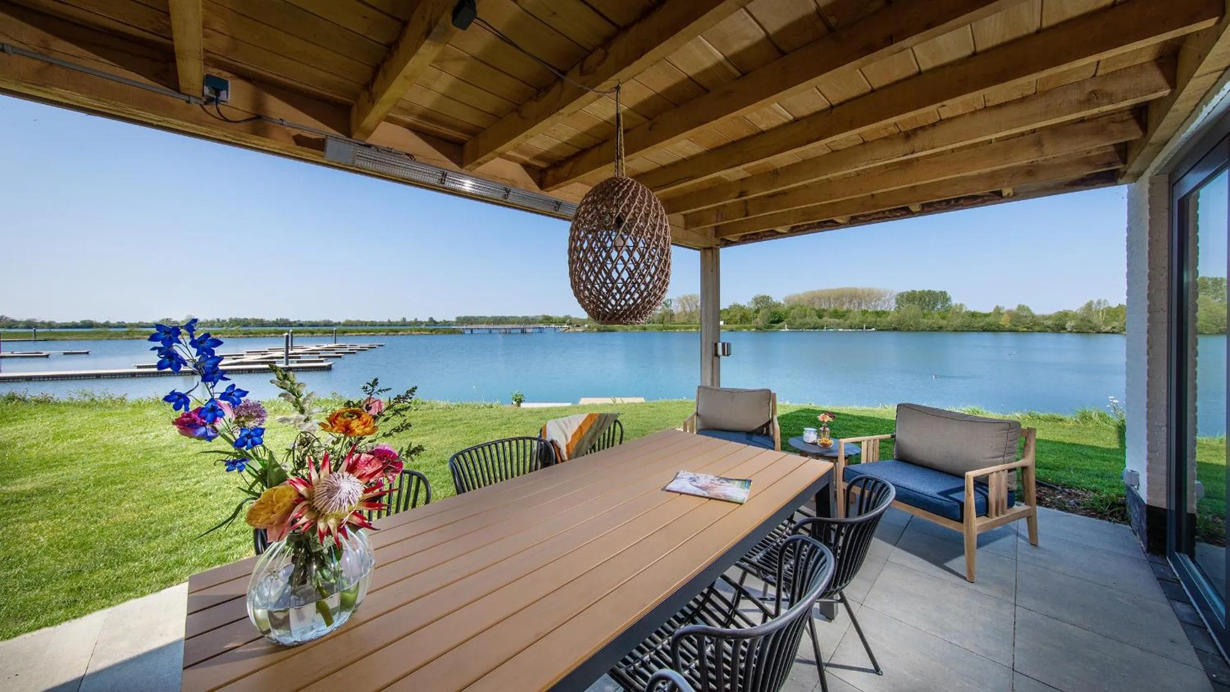 Patio in Parc Maasresidence Thorn