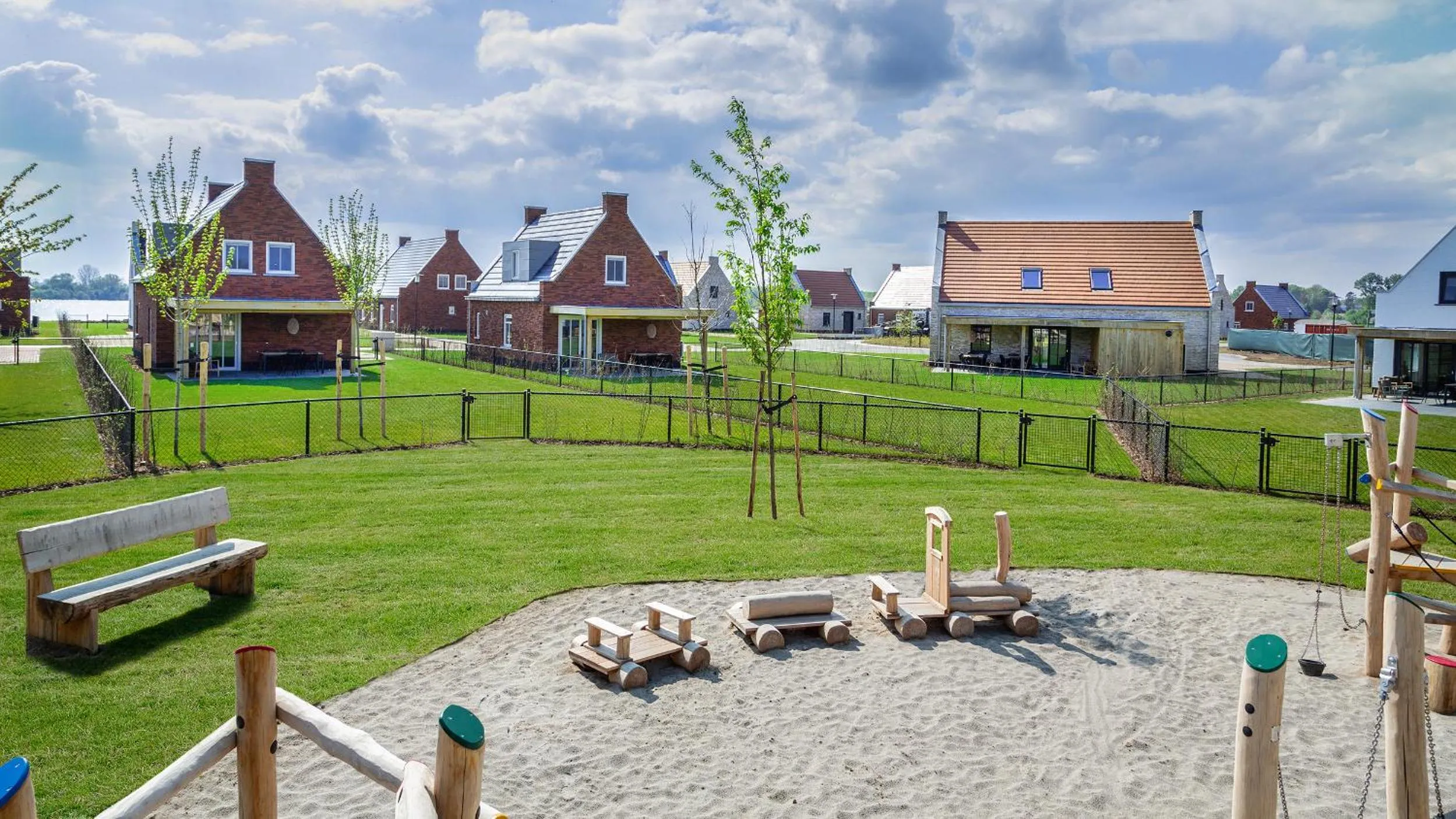 Children play ground in Parc Maasresidence Thorn