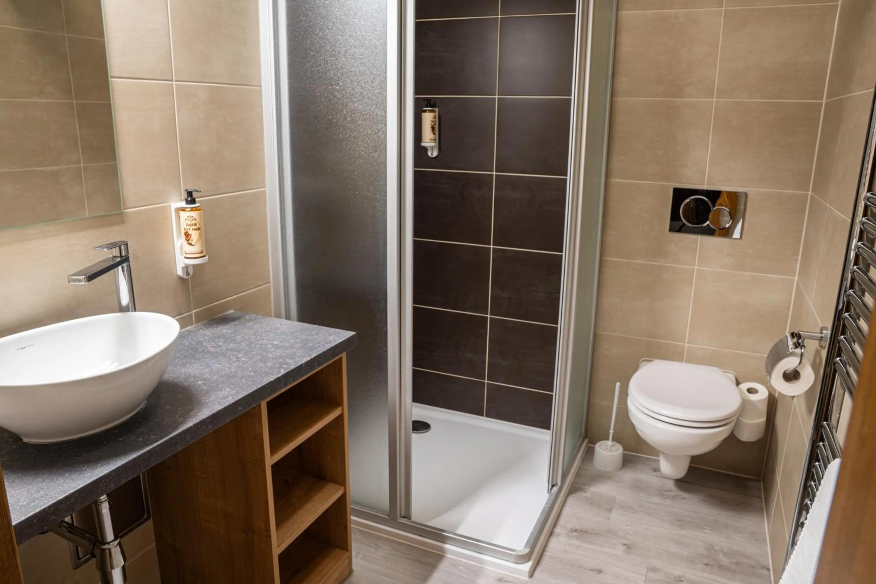 Bathroom in U Medvidku-Brewery Hotel