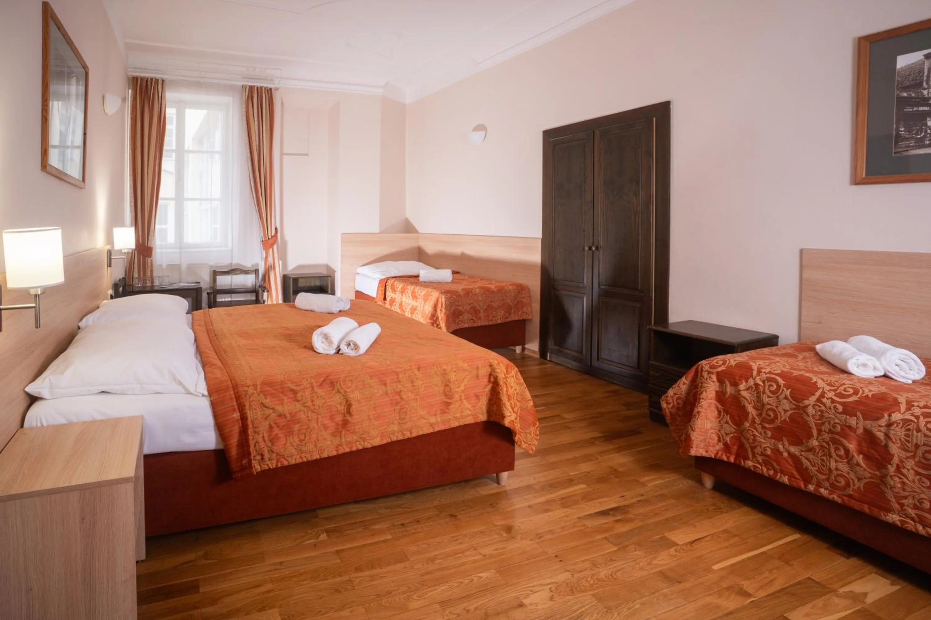 Bedroom, Bed in U Medvidku-Brewery Hotel