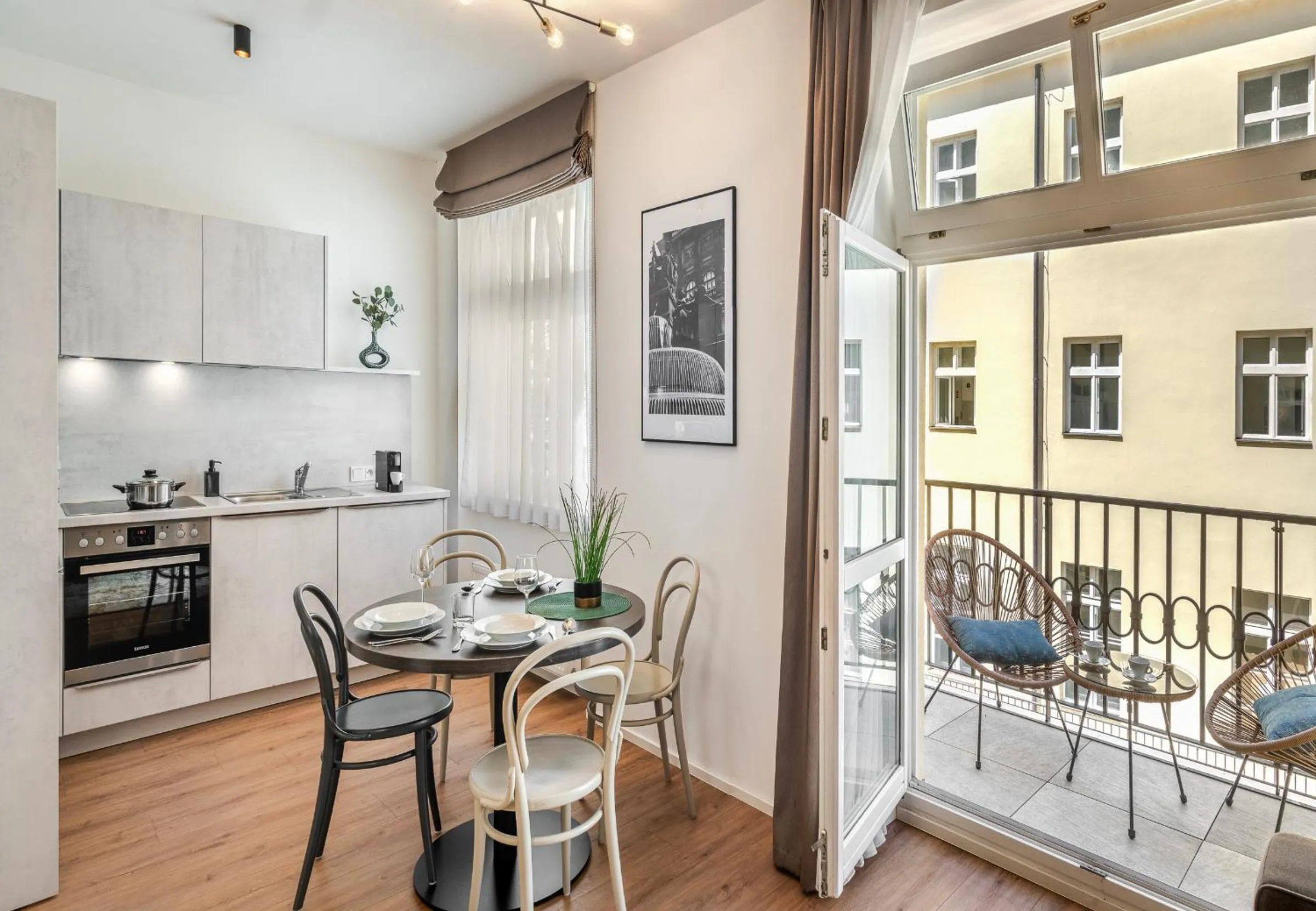 kitchen in VN48 Suites by Adrez