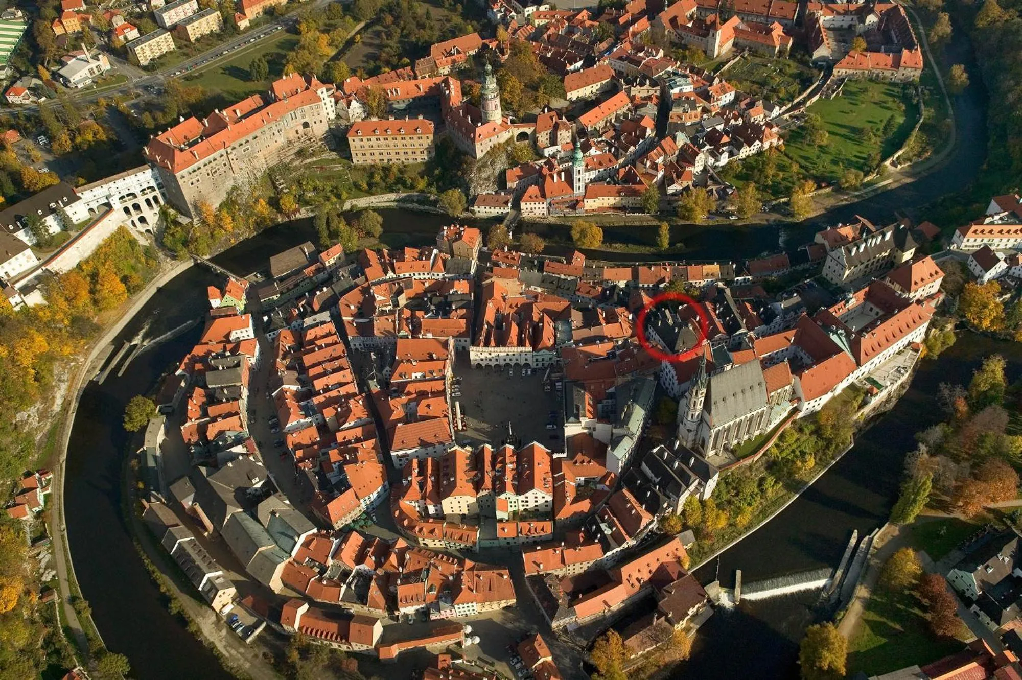 Bird's eye view in Hotel Konvice