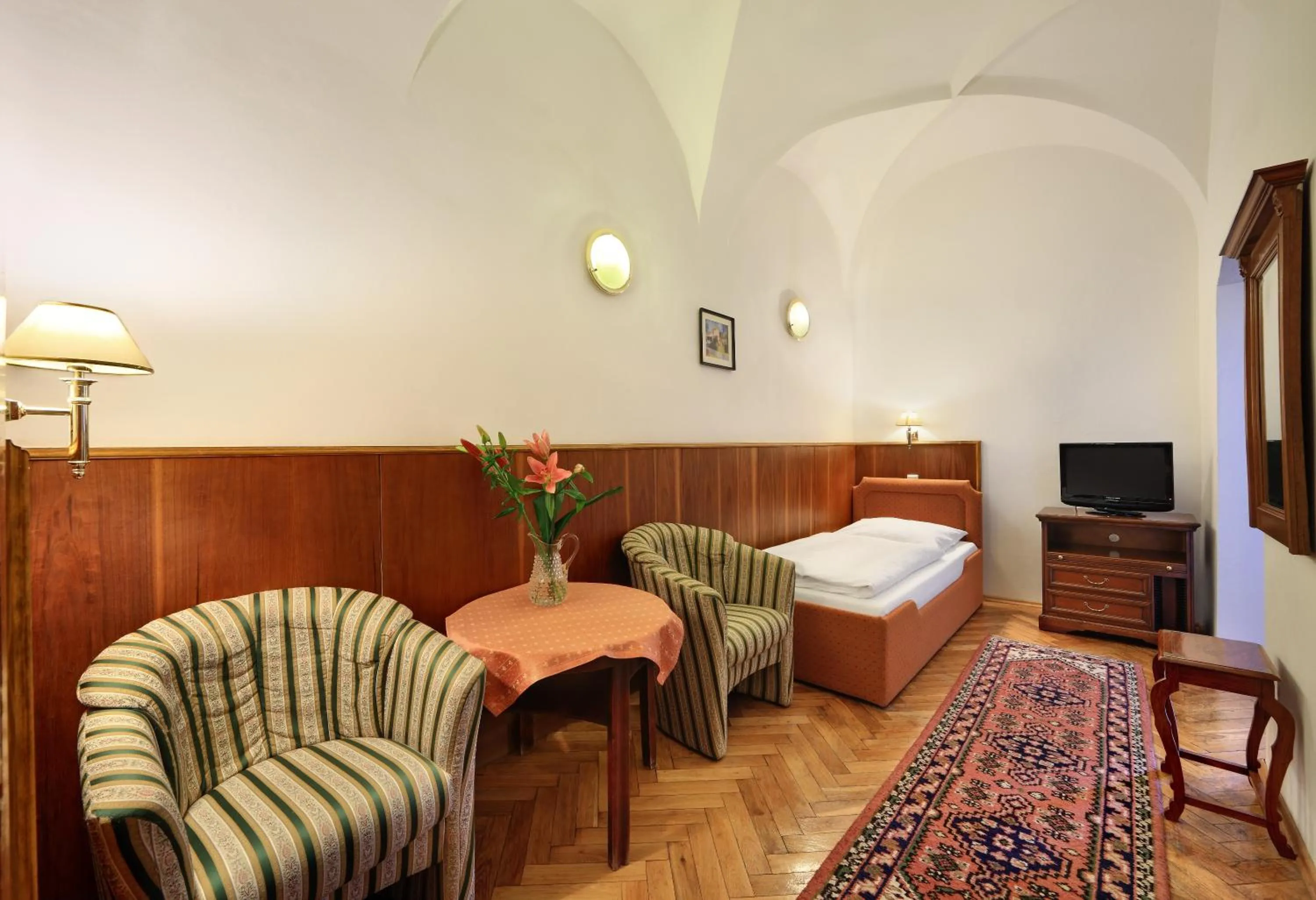 Bedroom, Bed in Hotel Konvice