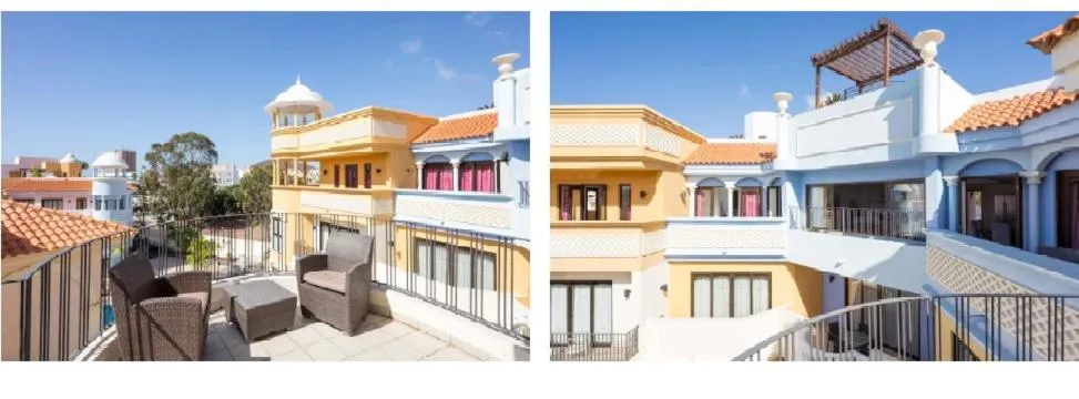 Balcony/Terrace, Property Building in Atlas Suites Tenerife by EnjoyaHome