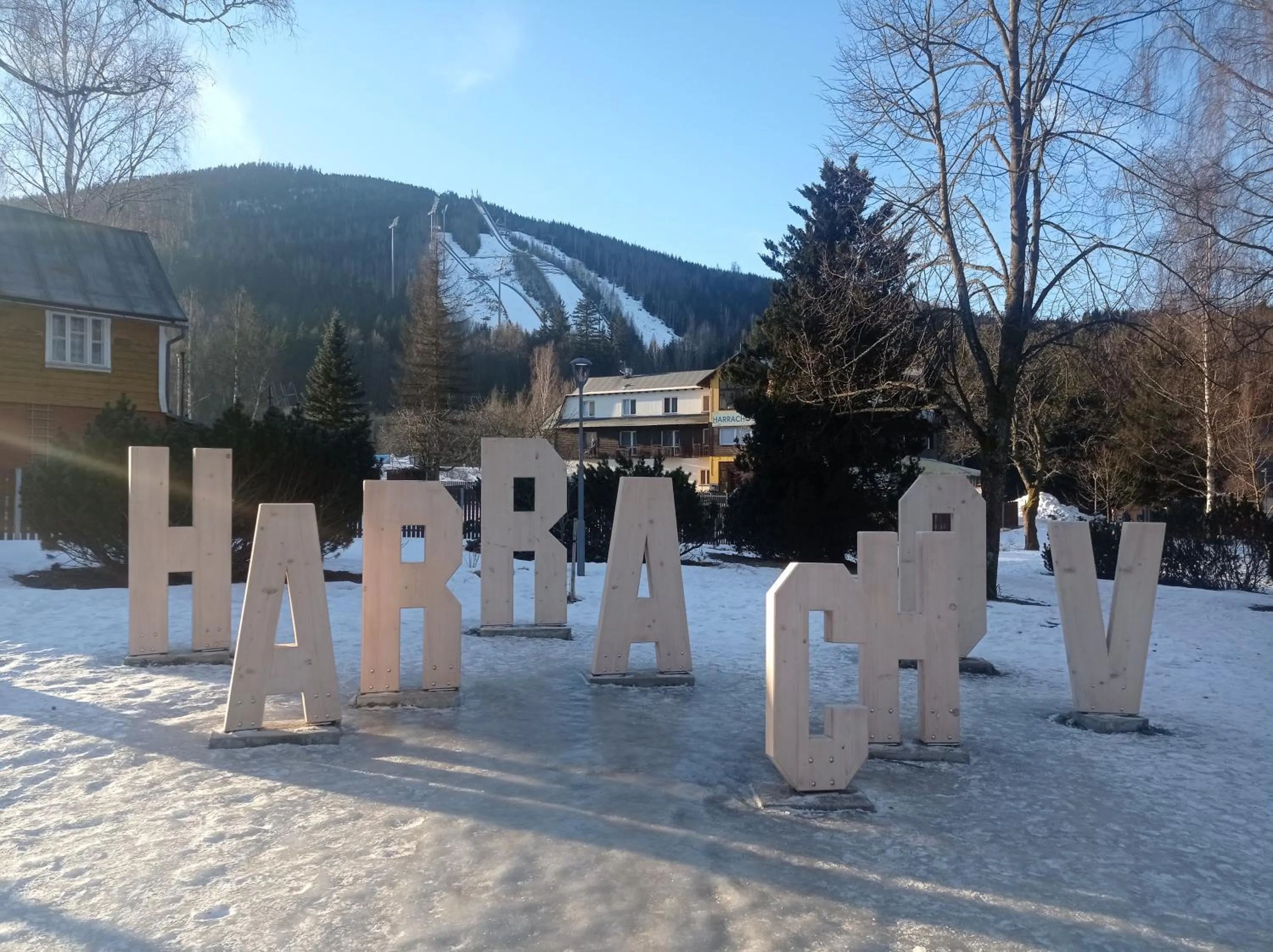 Property building in Hotel Harrachov Inn