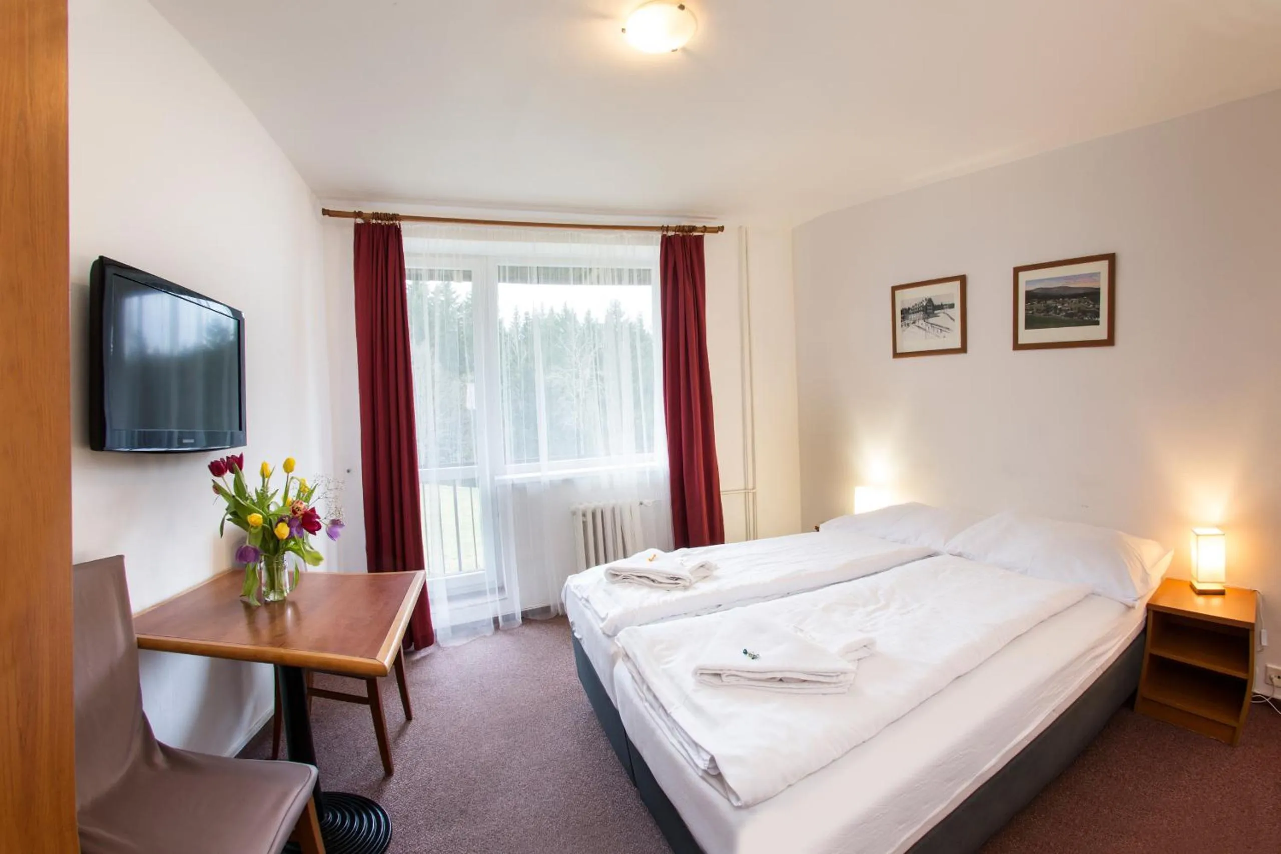 Bed in Hotel Harrachov Inn