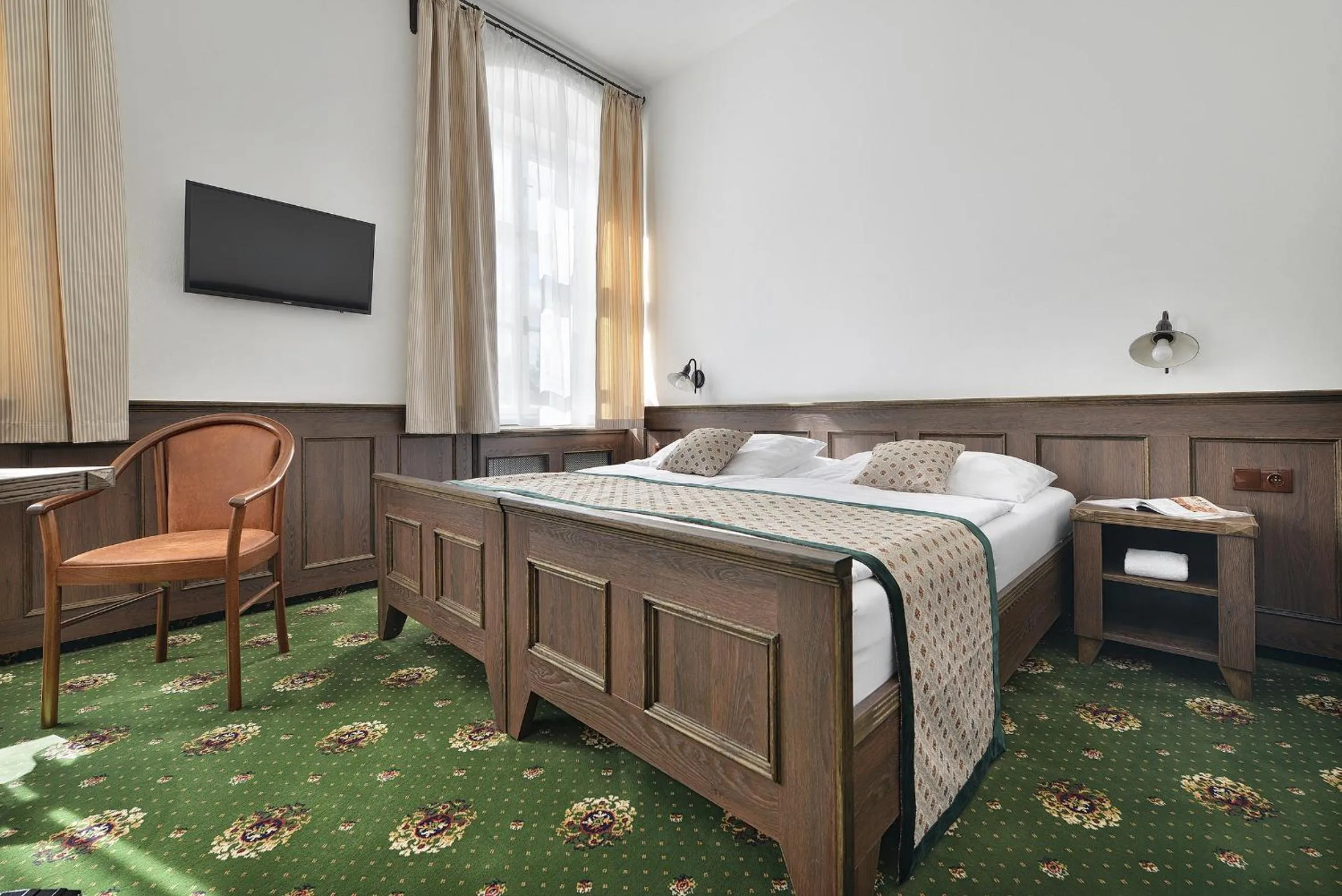 Bed in Hotel Podhrad