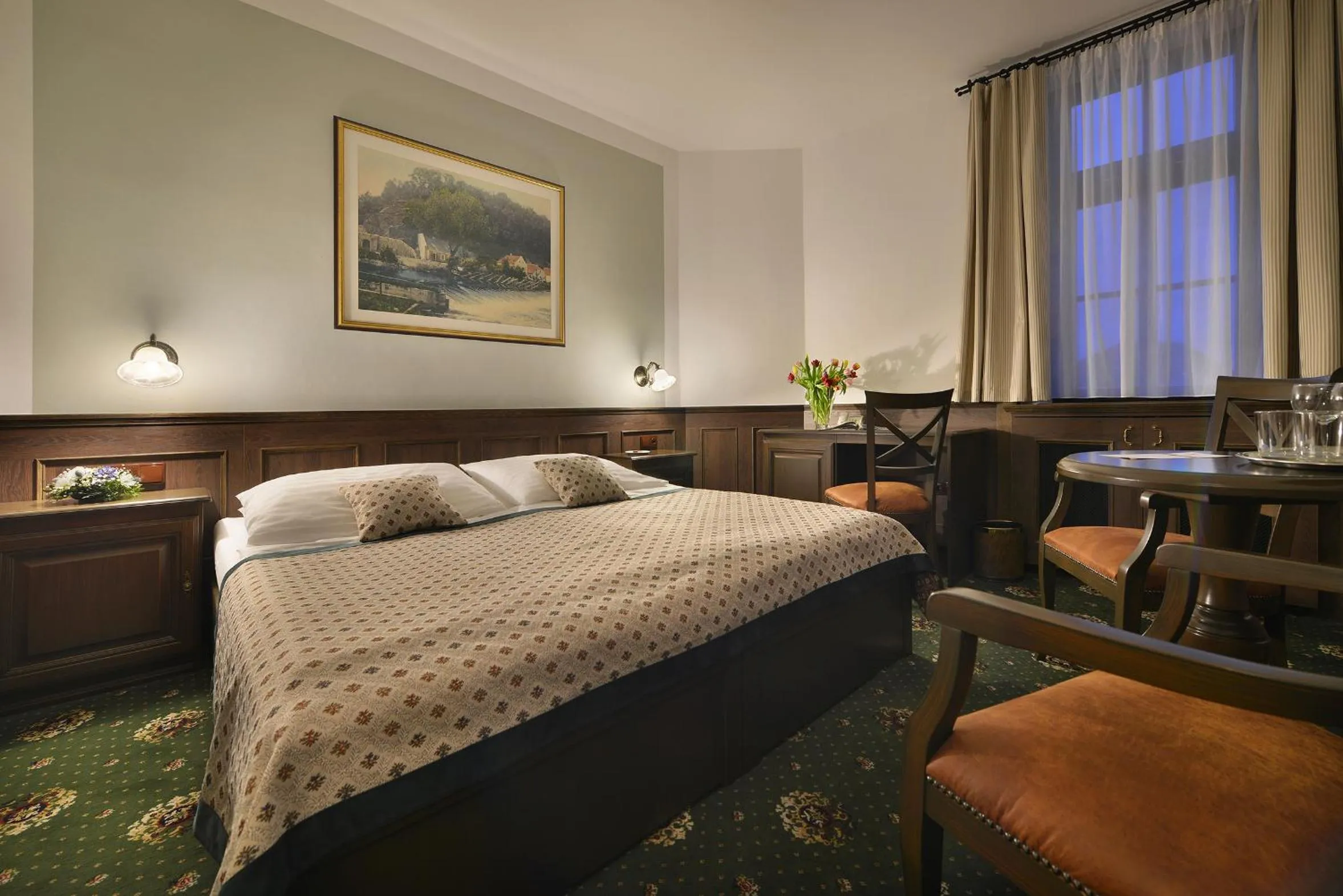 Bedroom, Bed in Hotel Podhrad