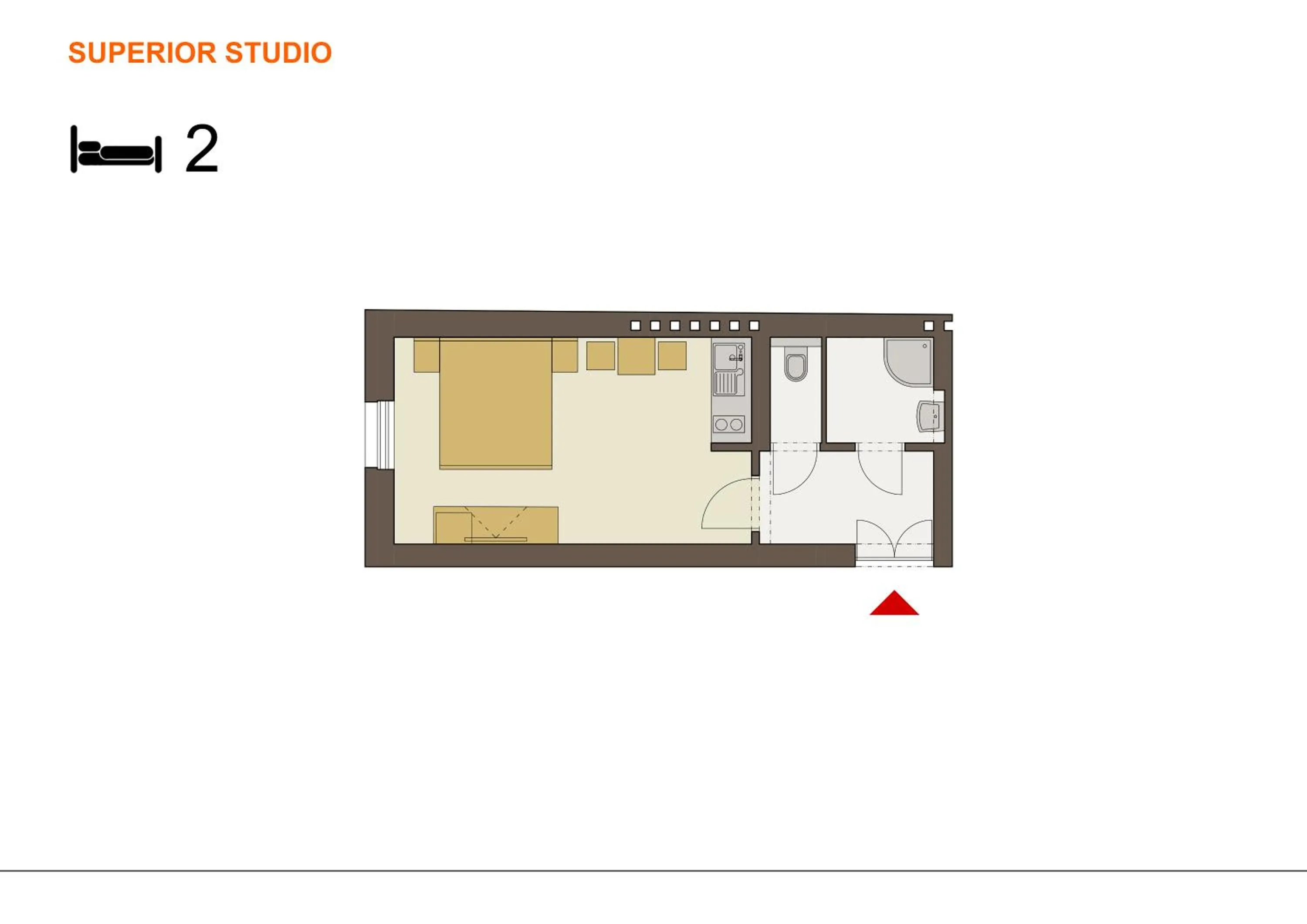 Floor plan in Downtown Suites Kodanska