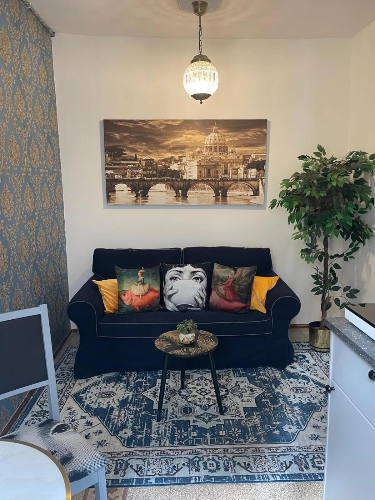 Living room in B&B Ventisei Scalini A Trastevere