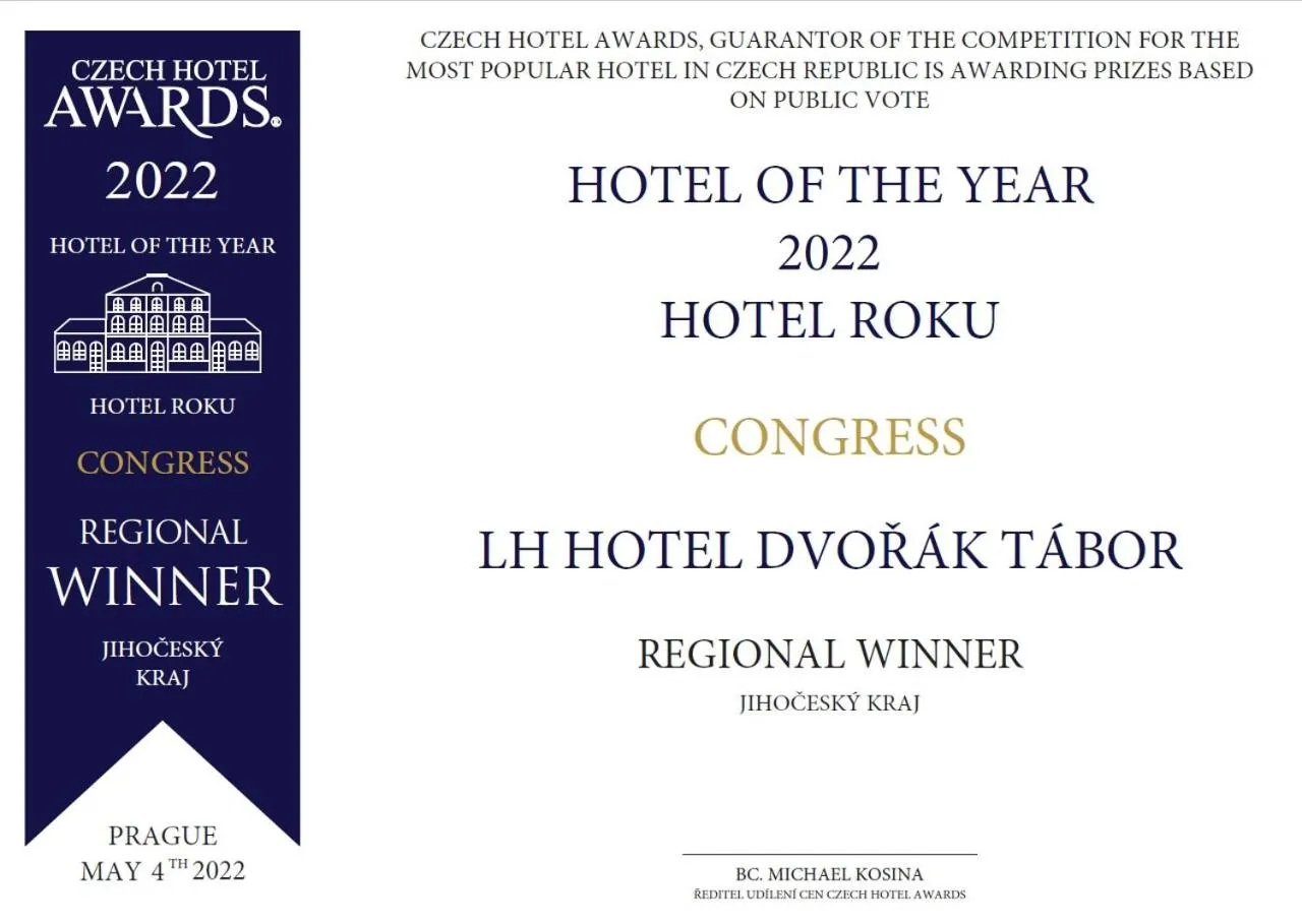 Logo/Certificate/Sign in LH Hotel Dvořák Tábor Congress & Wellness