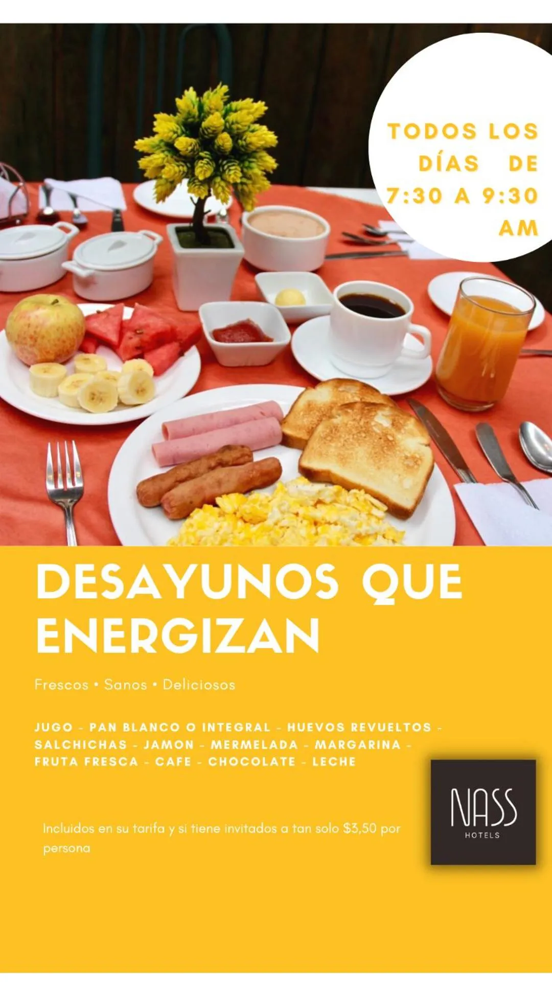 Breakfast in NASS Casa del Aguila