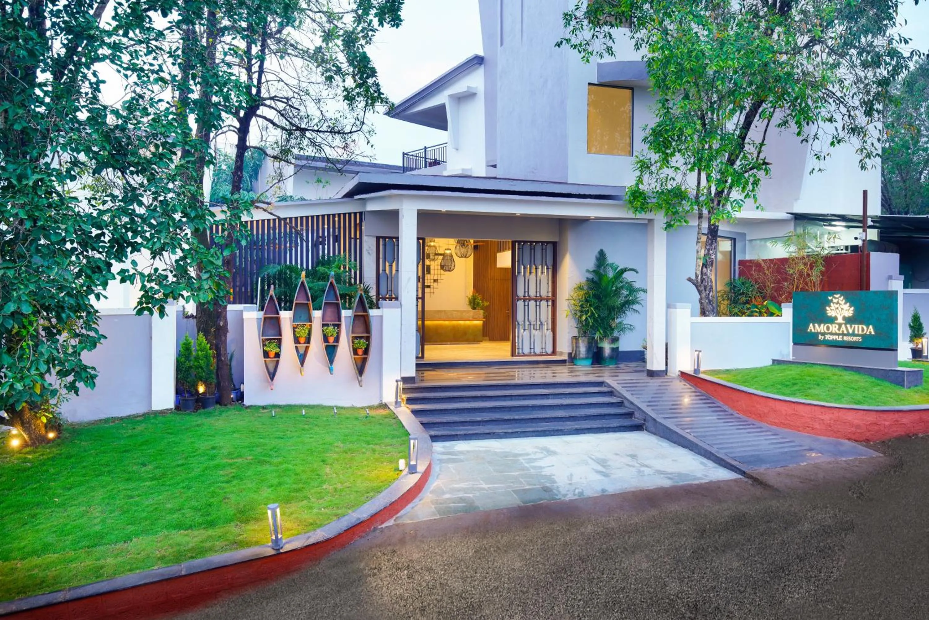 Facade/entrance in Amoravida By 7 Apple Resorts, Goa