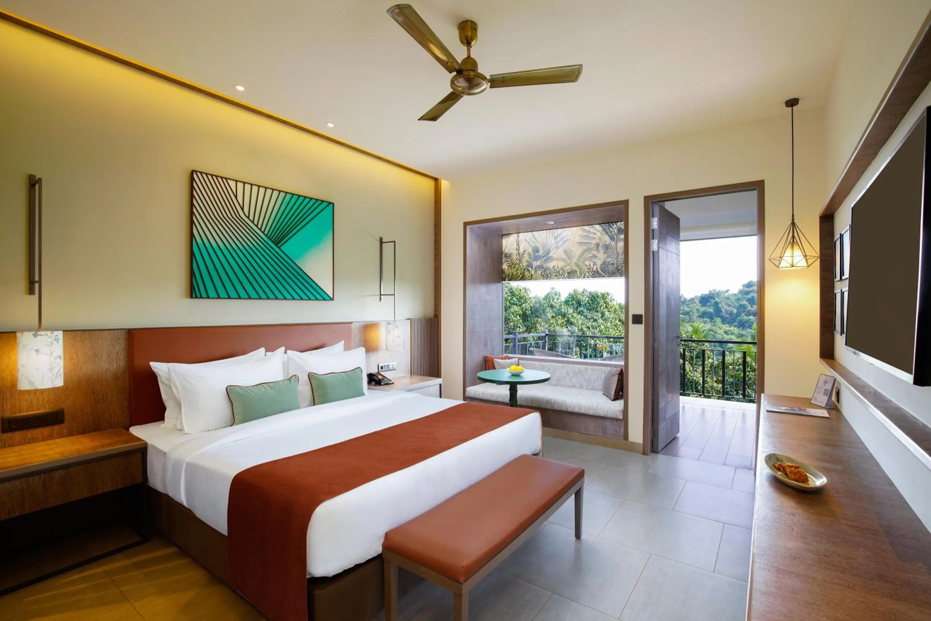 Photo of the whole room, Bed in Amoravida By 7 Apple Resorts, Goa