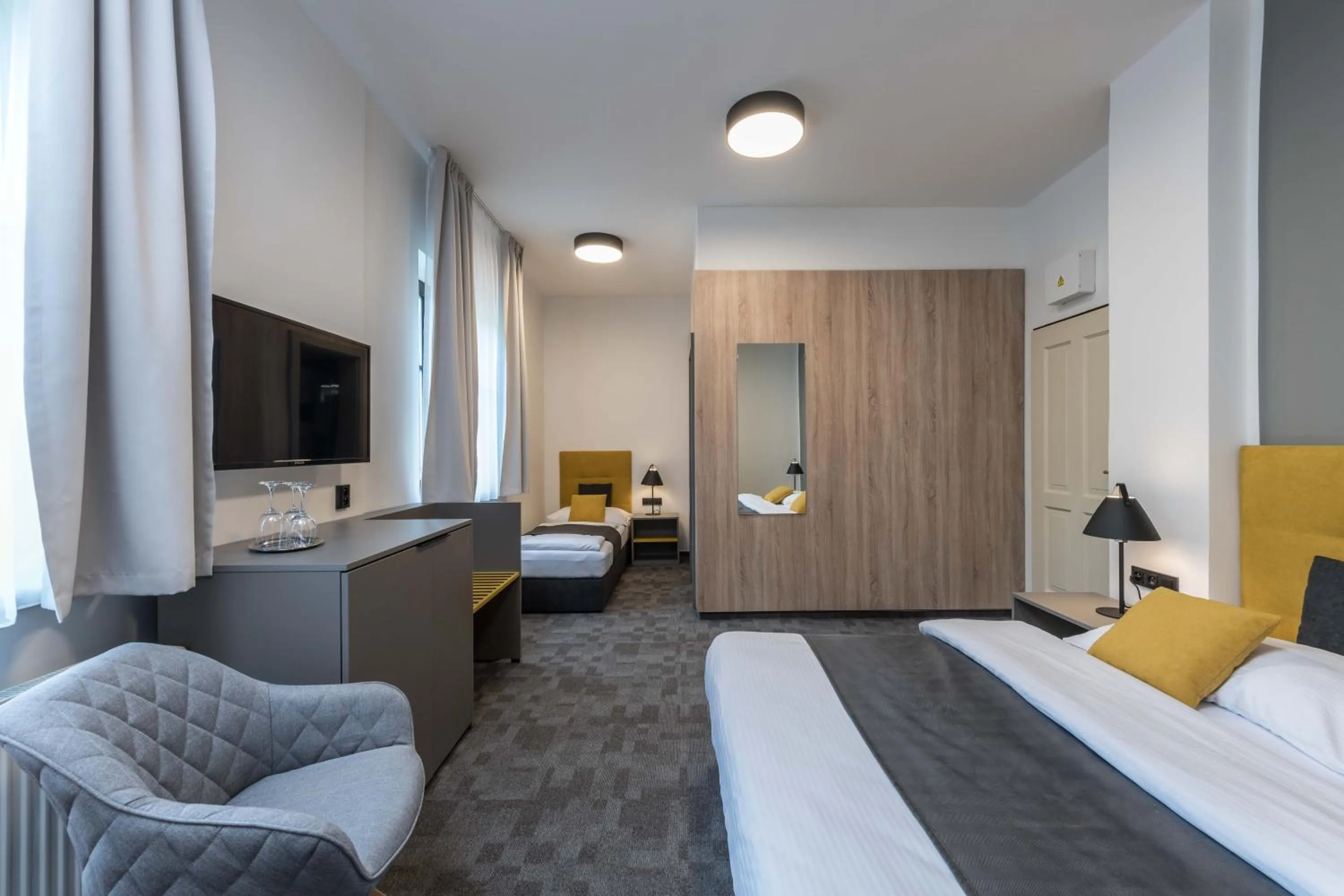 Photo of the whole room, Bed in Hotel Praha