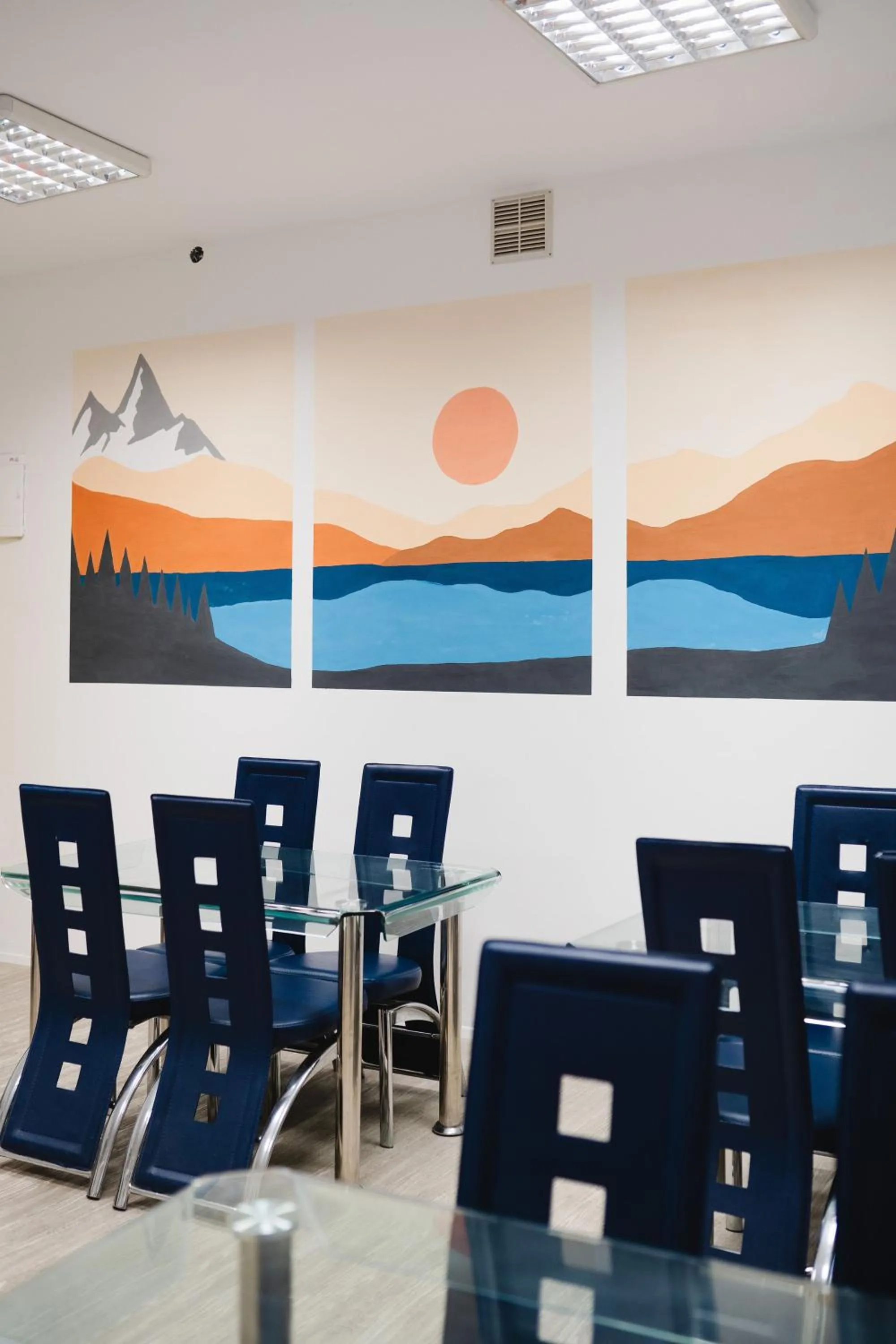 Dining area in Hostel Idrija