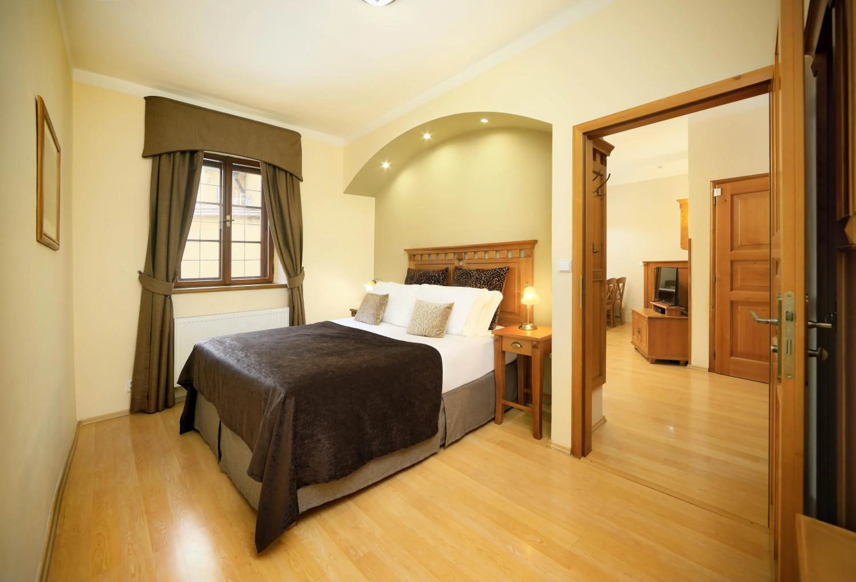 Bed in Castle View Apartments