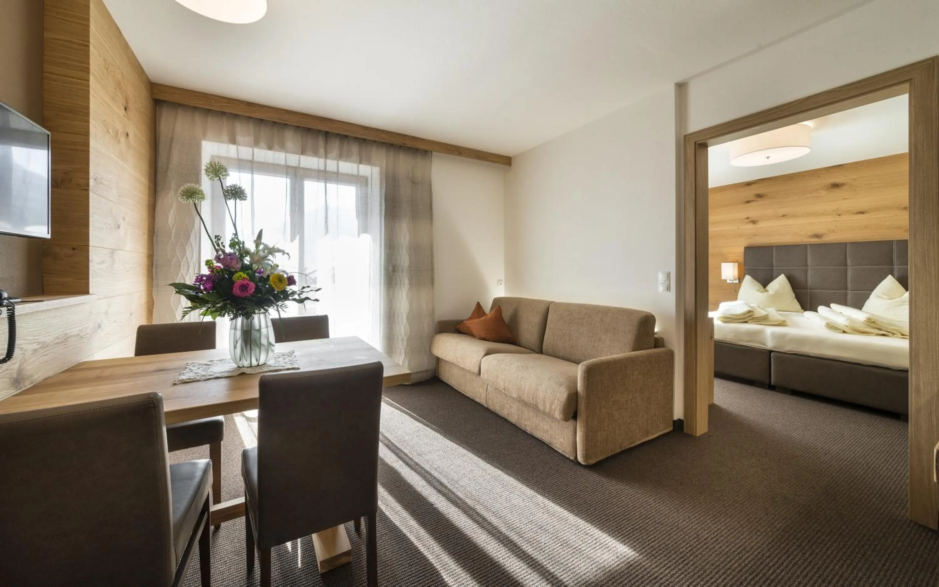 Photo of the whole room, Bed in mittendorf klimaresidence