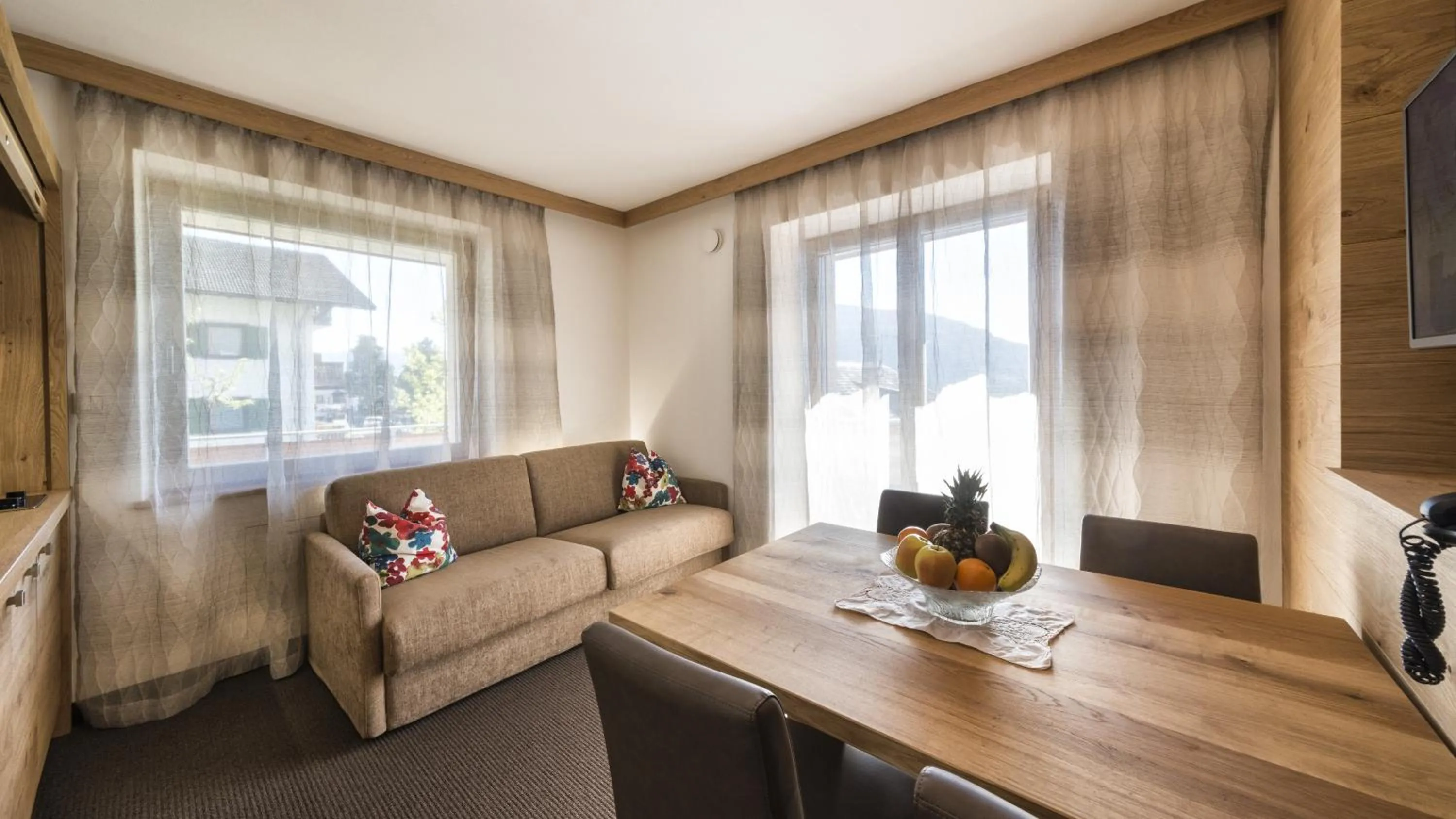 Living room in mittendorf klimaresidence