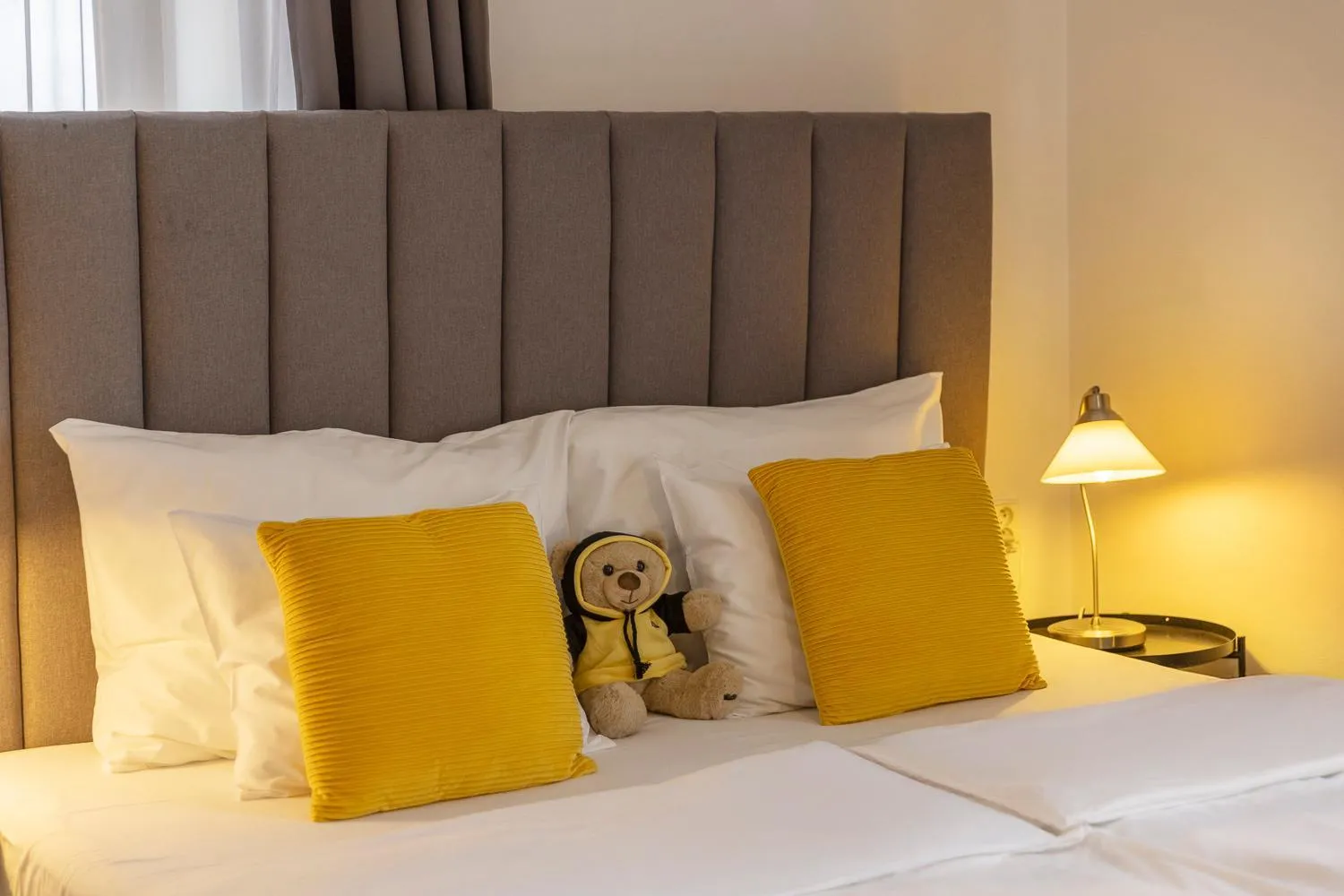 Bed in Pytloun Self Check-in Hotel Liberec