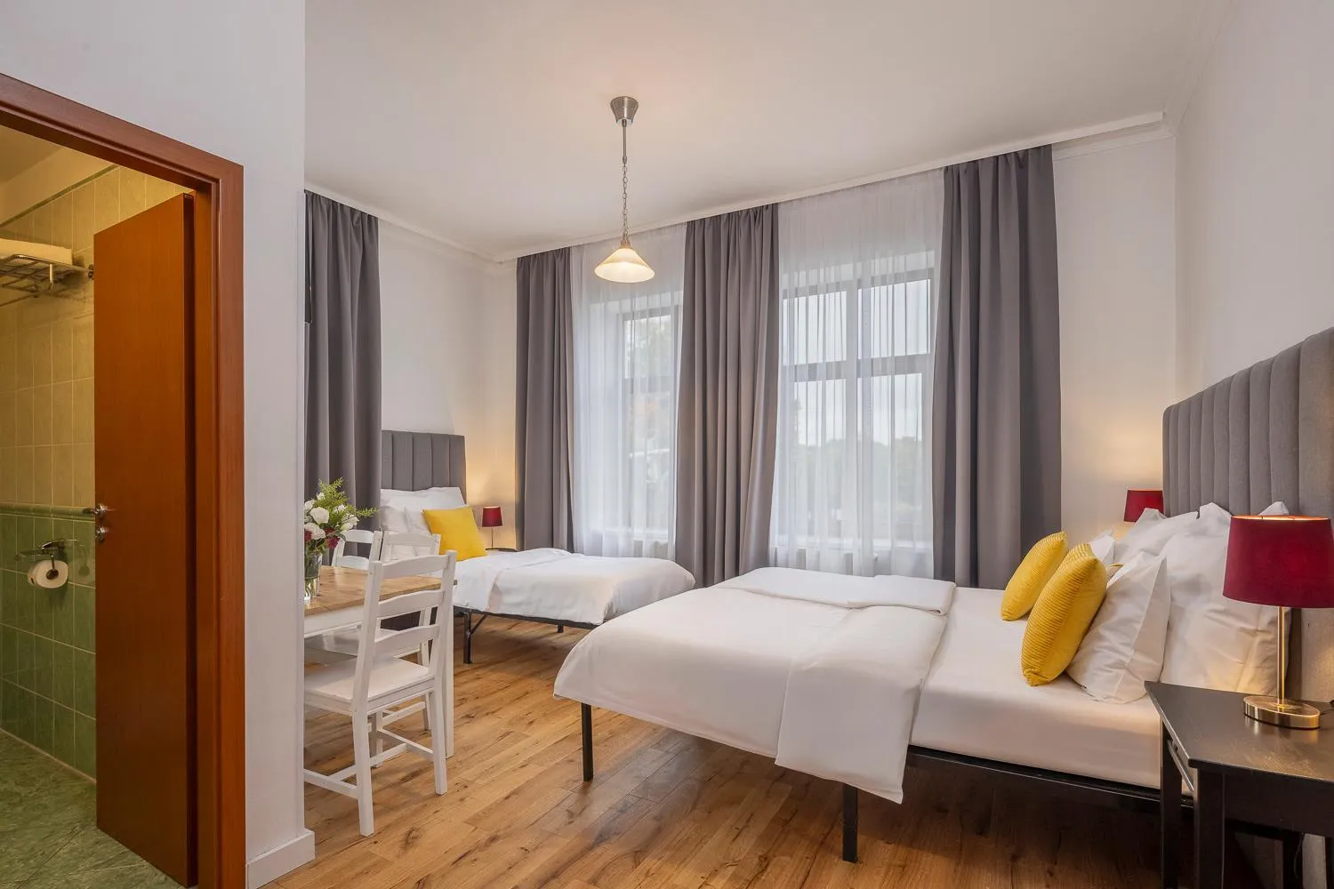 Bed in Pytloun Self Check-in Hotel Liberec