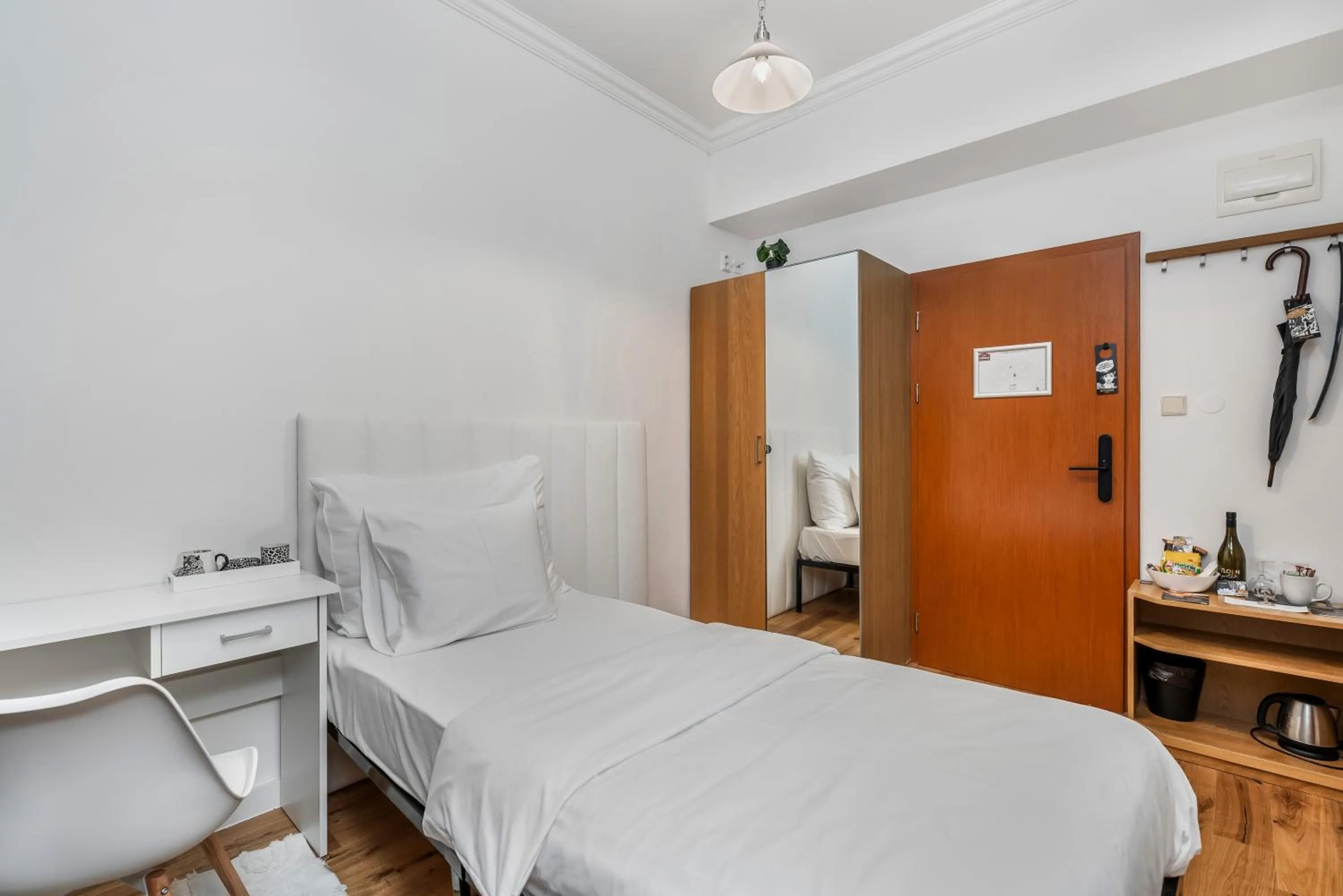 Bed in Pytloun Self Check-in Hotel Liberec