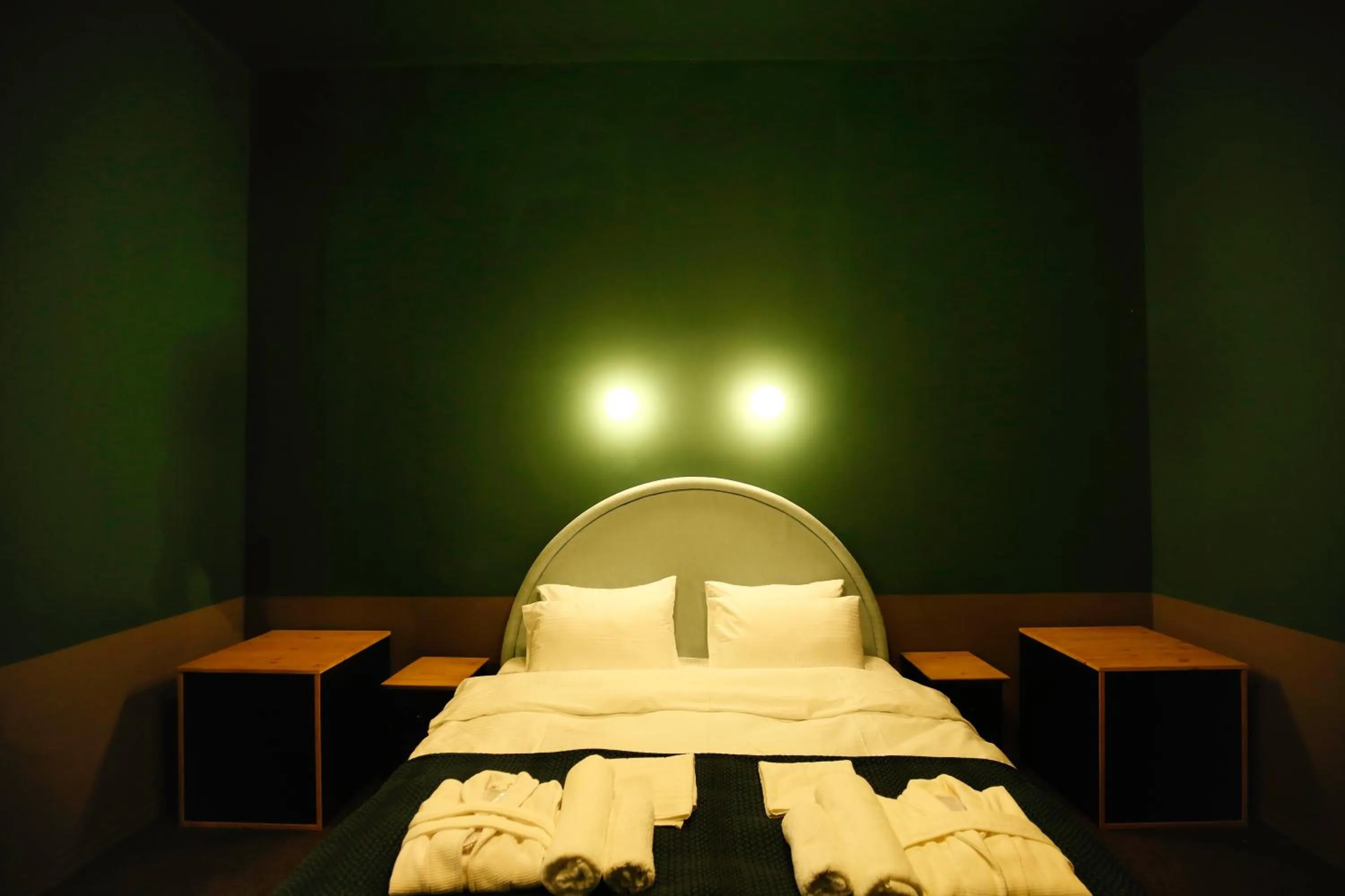 Bed in Hotel Memoire Kutaisi