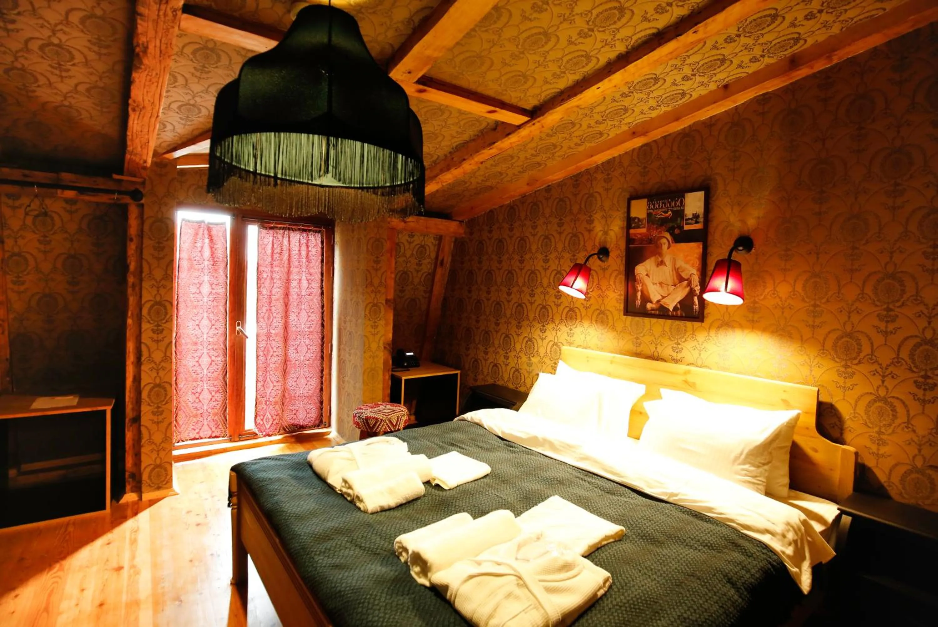 Bed in Hotel Memoire Kutaisi