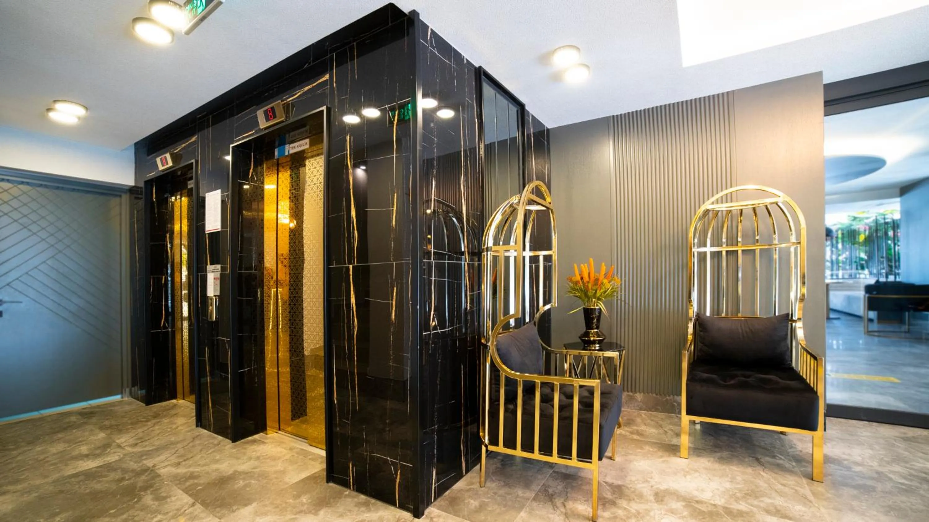 Lobby or reception in Türkay Hotel