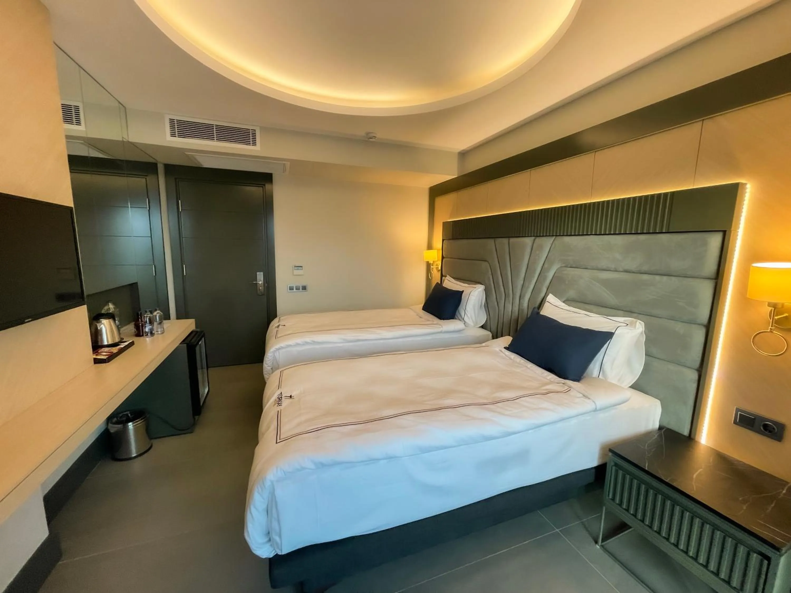 Bed in Türkay Hotel