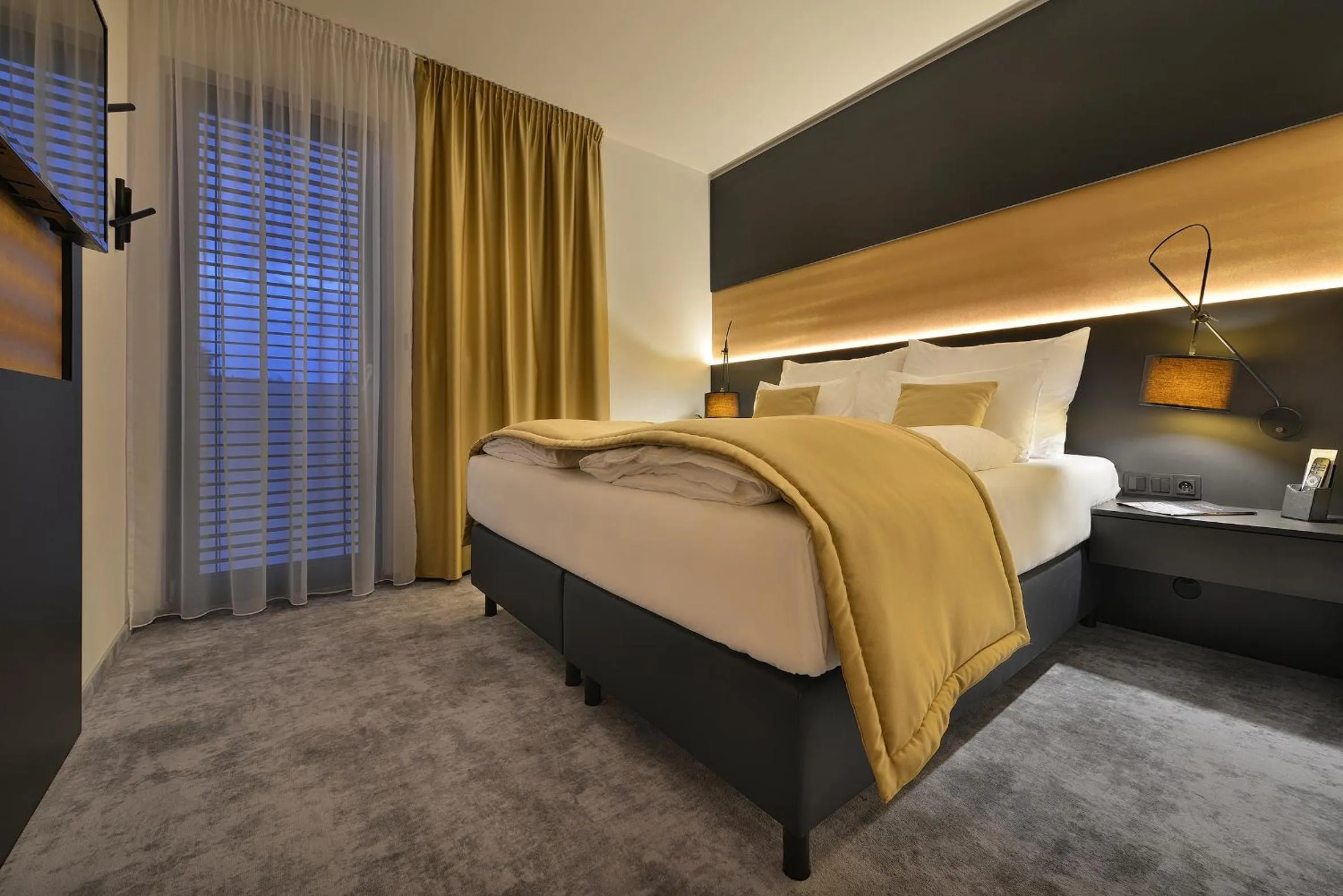 Bedroom, Bed in PREMIUM Wellness & Wine Hotel Znojmo